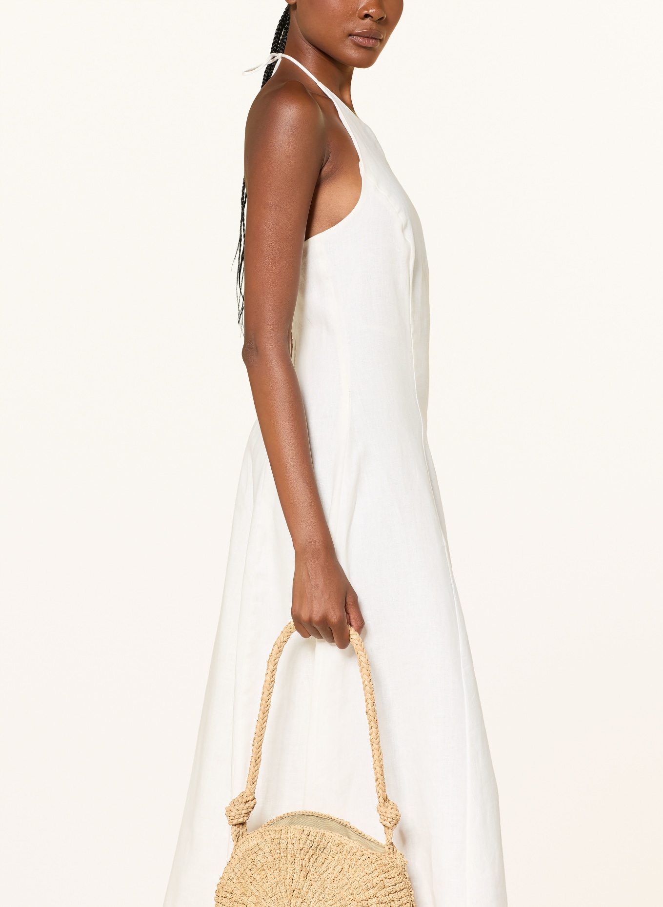 FAITHFULL THE BRAND NEOLIA Linen Dress: WHITE