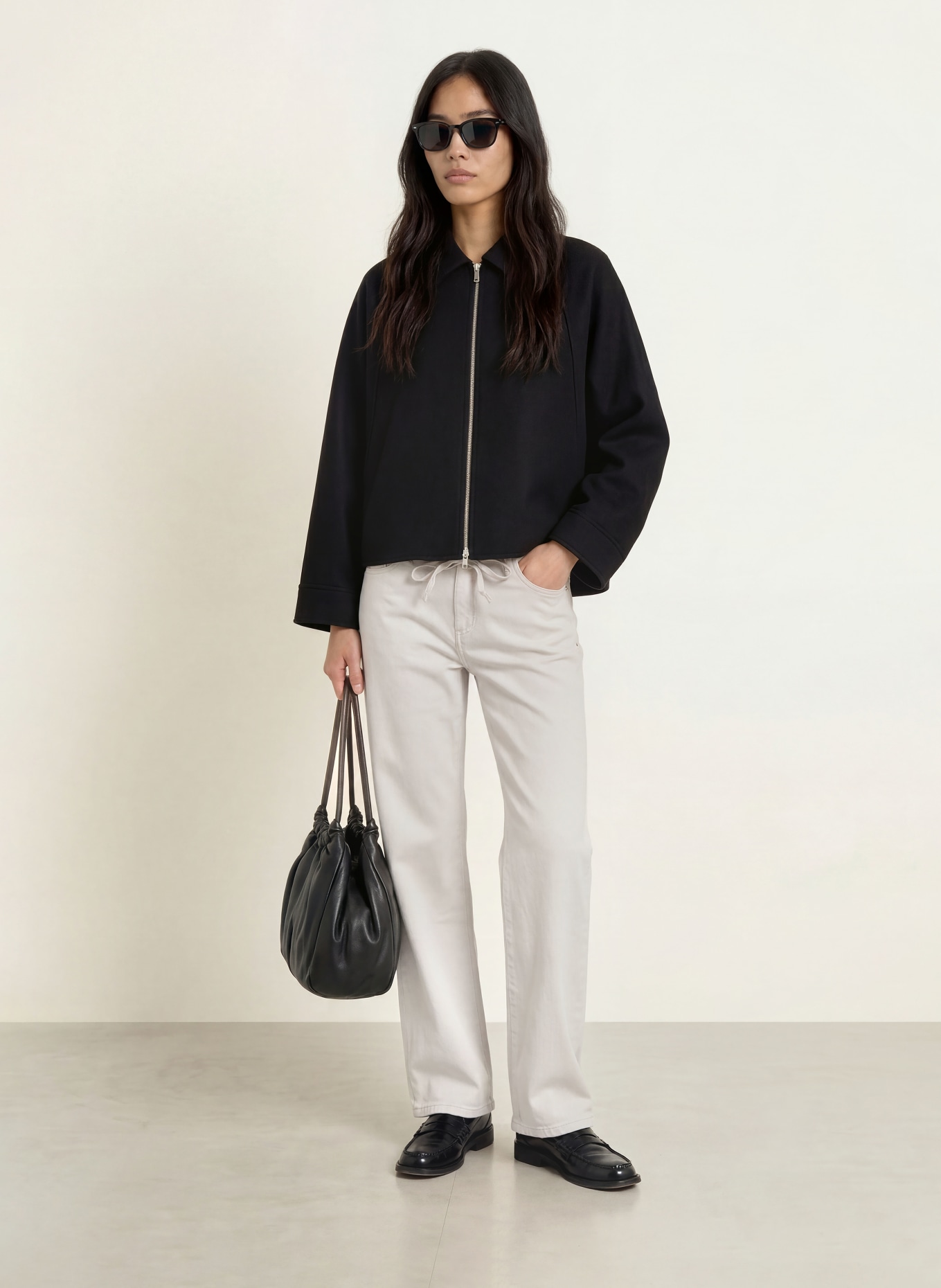 Buena Vista Wide leg jeans: 4271 kreide