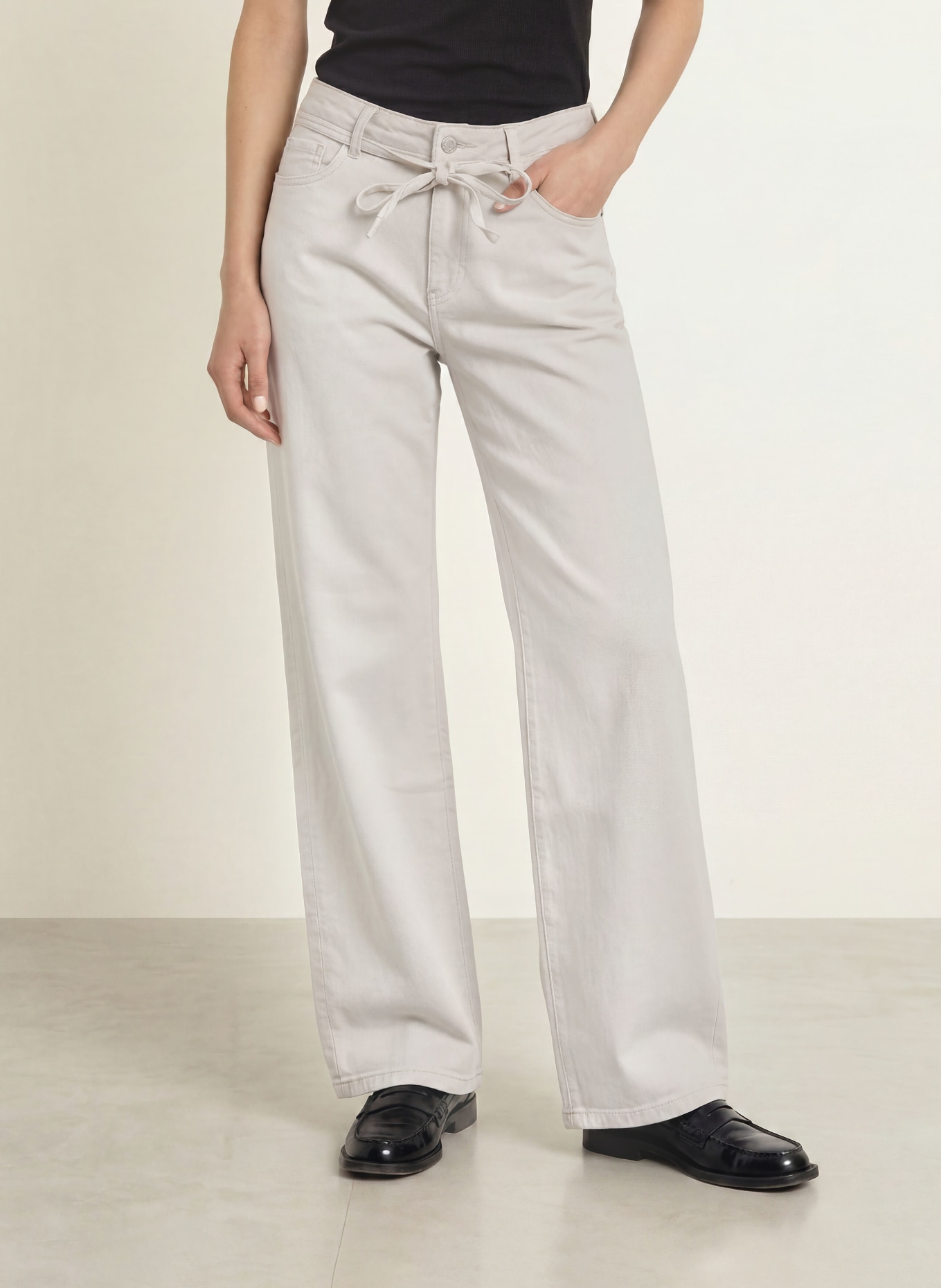 Buena Vista Wide leg jeans: 4271 kreide