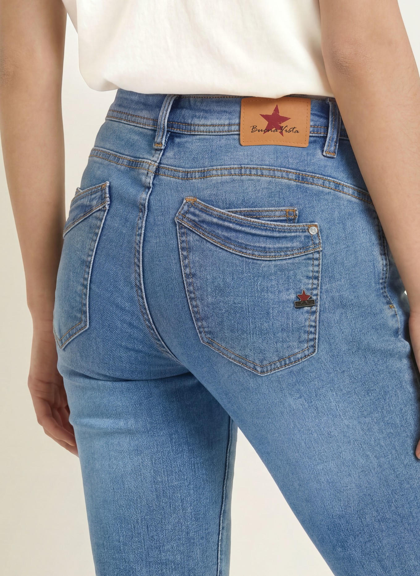 Buena Vista Jeans MALIBU CROPPED: 4478 bright denim