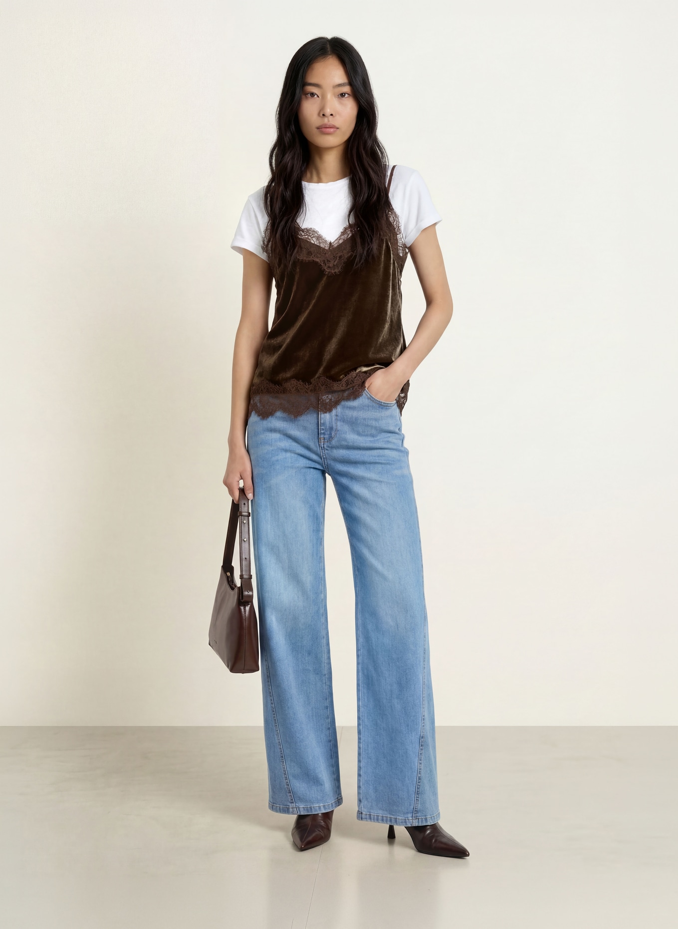 Buena Vista Wide leg jeans: 7365 sky denim