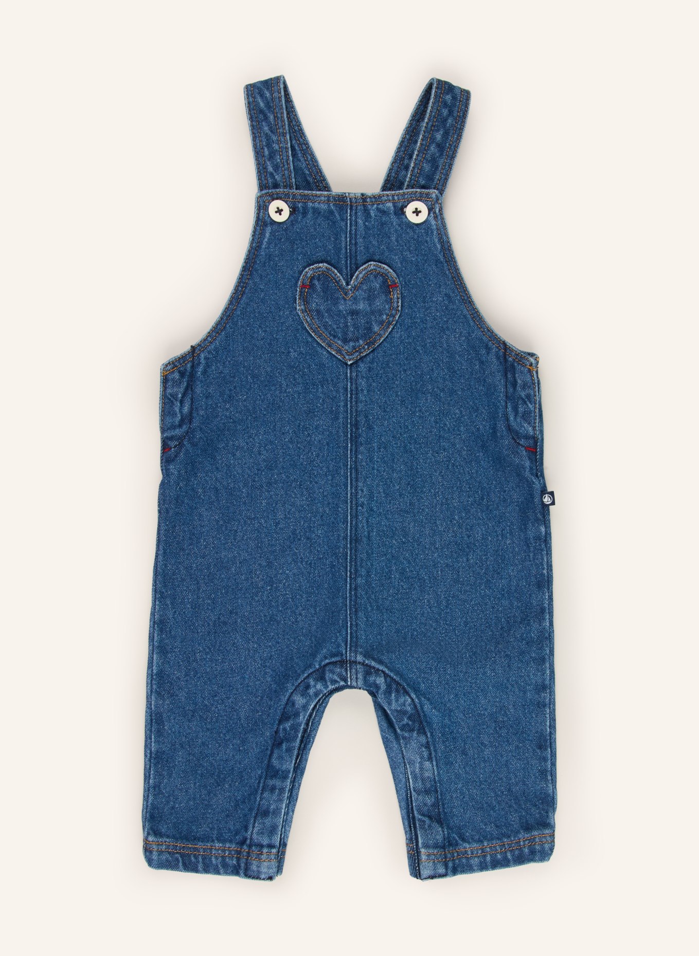 PETIT BATEAU Jeans-Latzhose: 01 DENIM