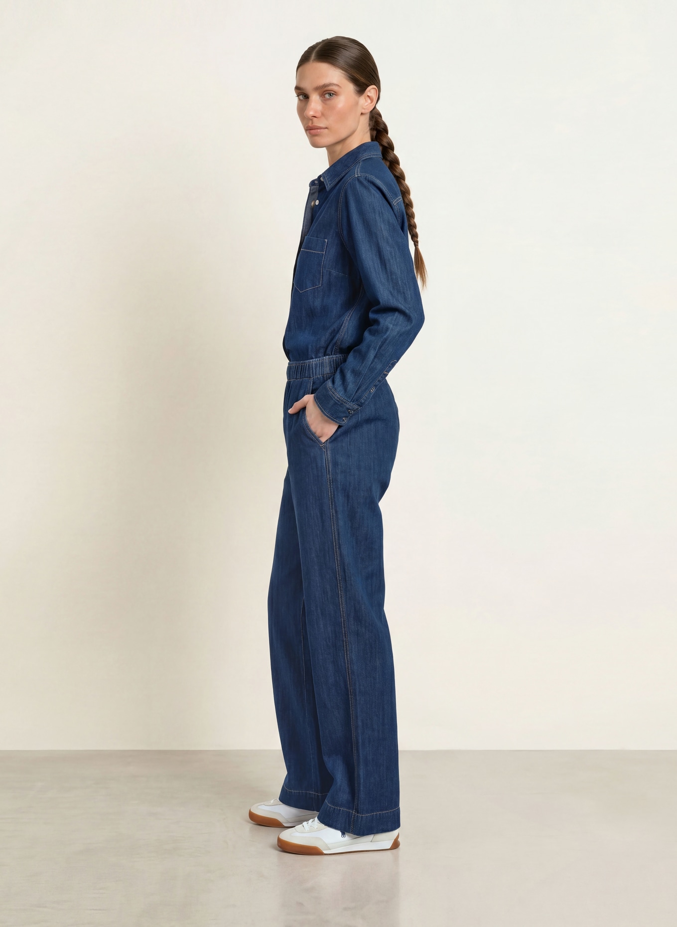 Juvia Wide Leg Jeans SABRINA: 880 NAVY