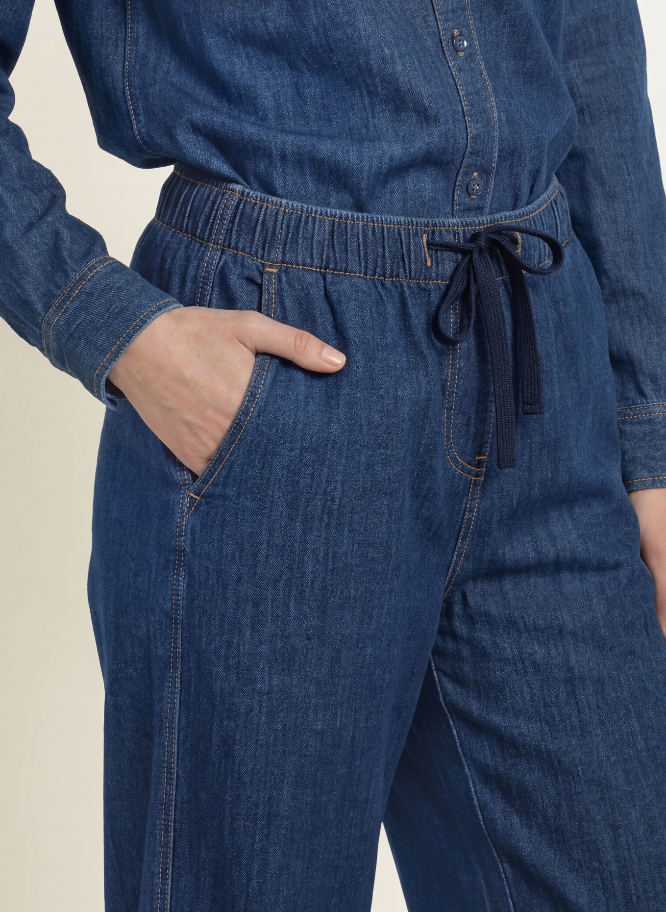 Juvia Wide Leg Jeans SABRINA: 880 NAVY