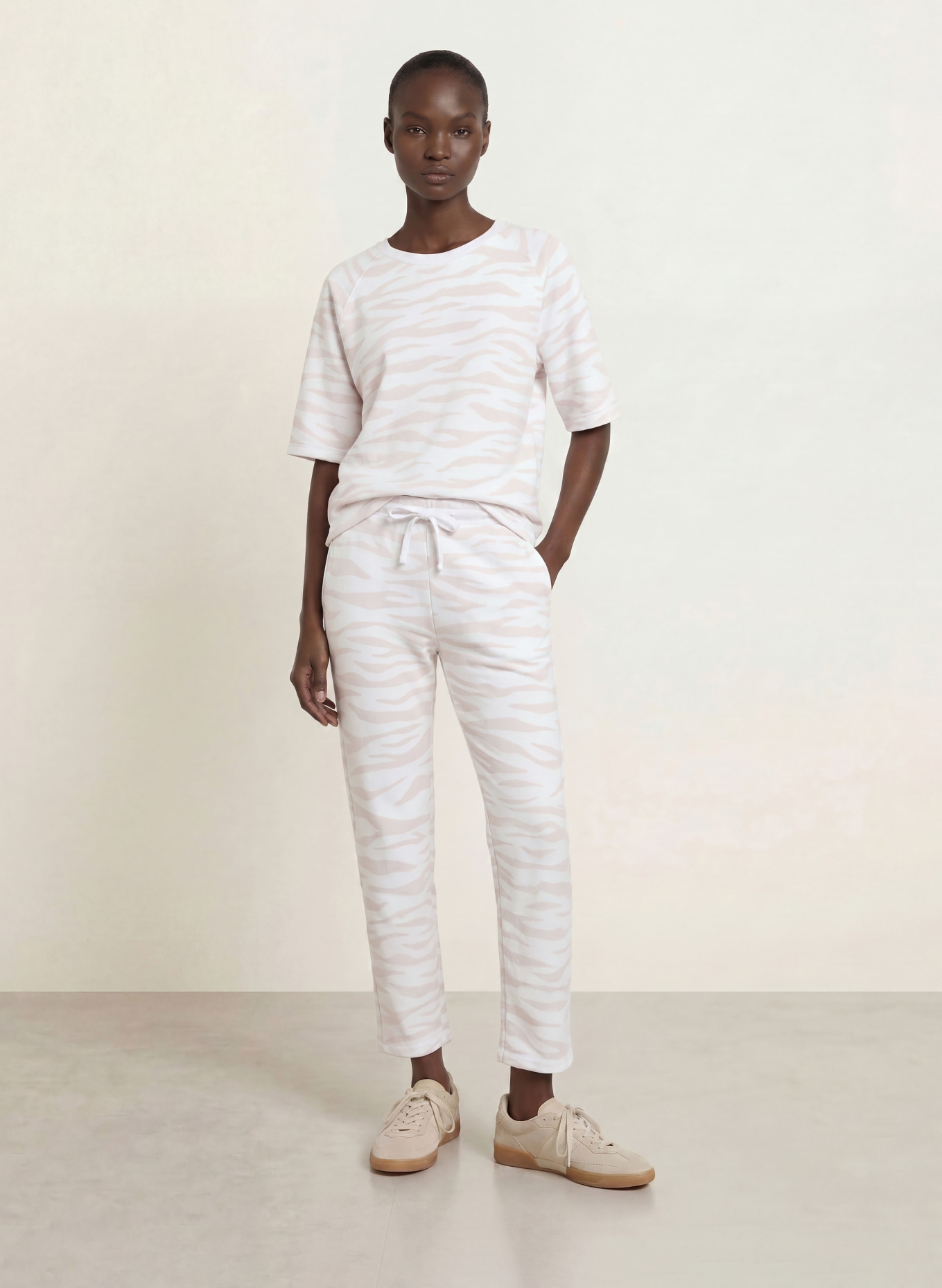 Juvia Sweat-shirt ESMERALDA: BLANC / BEIGE