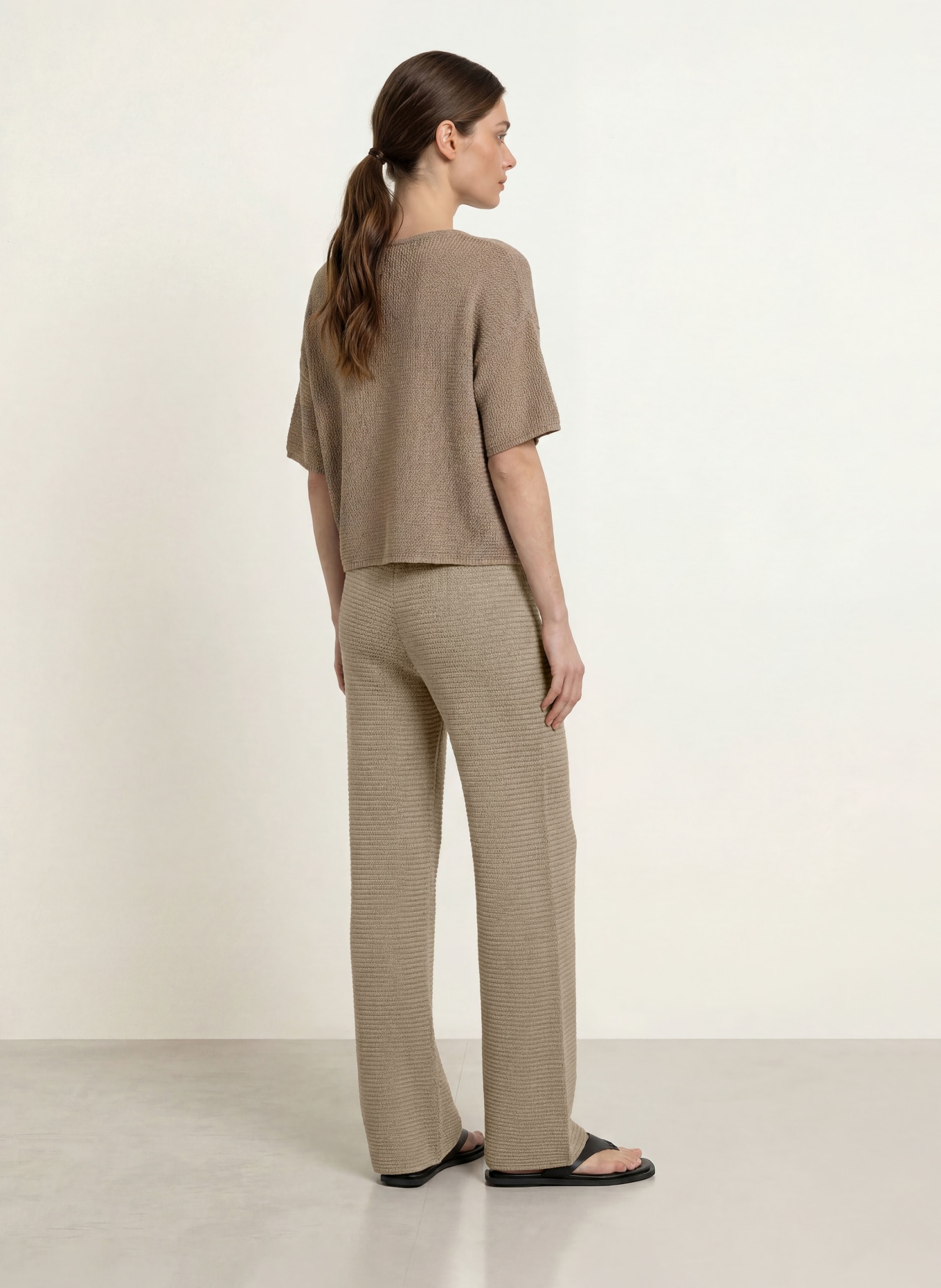 Juvia Spodnie z dzianiny VINETA: KHAKI