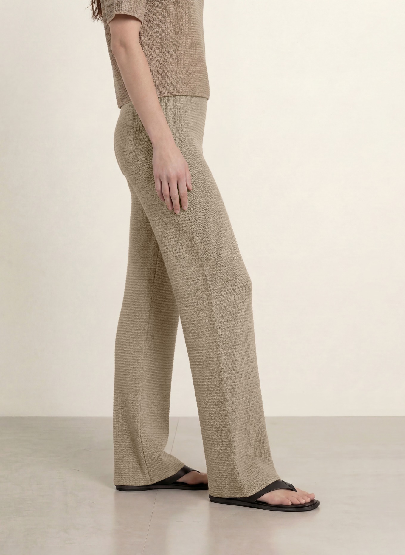 Juvia Spodnie z dzianiny VINETA: KHAKI