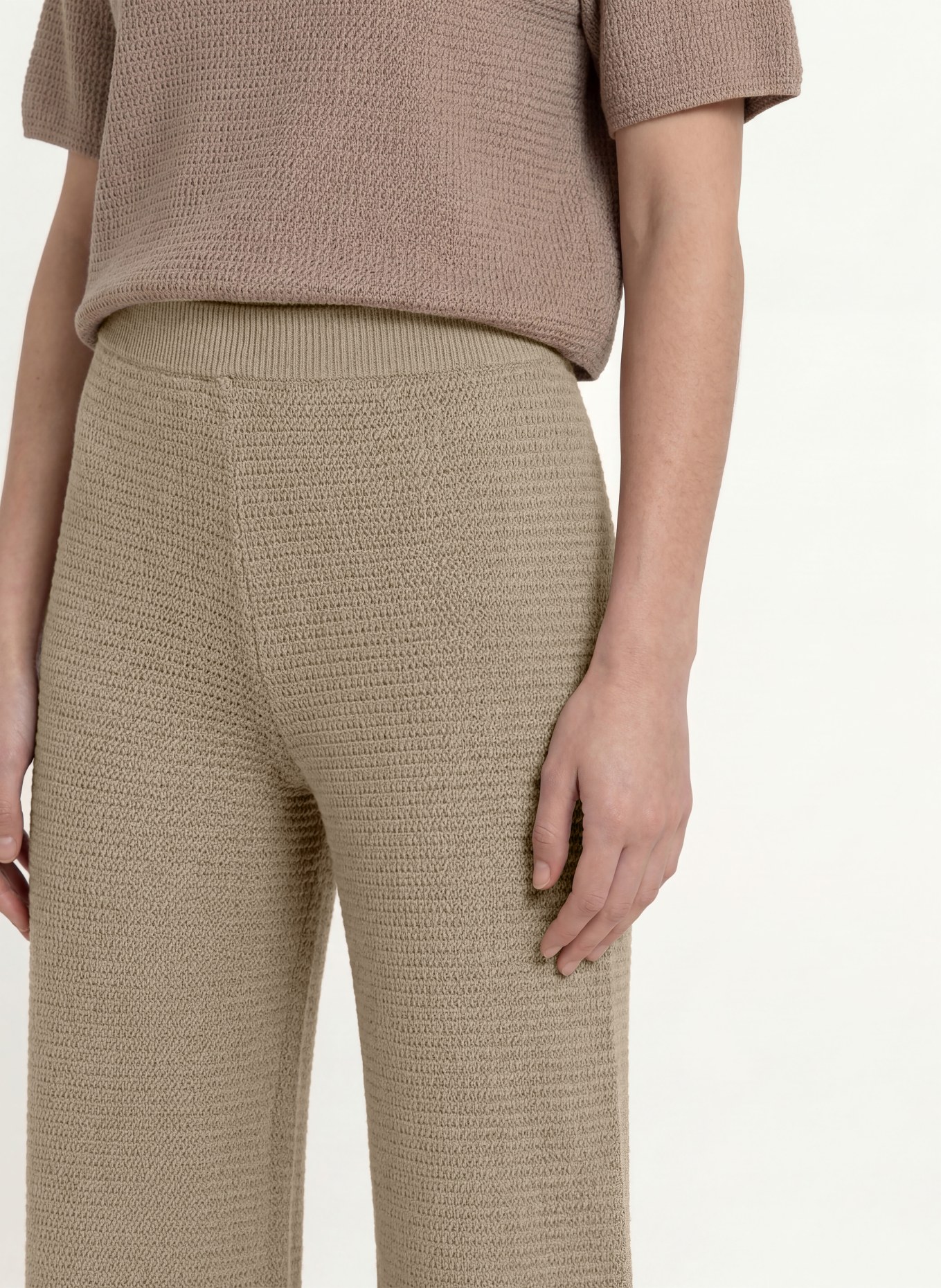 Juvia Spodnie z dzianiny VINETA: KHAKI