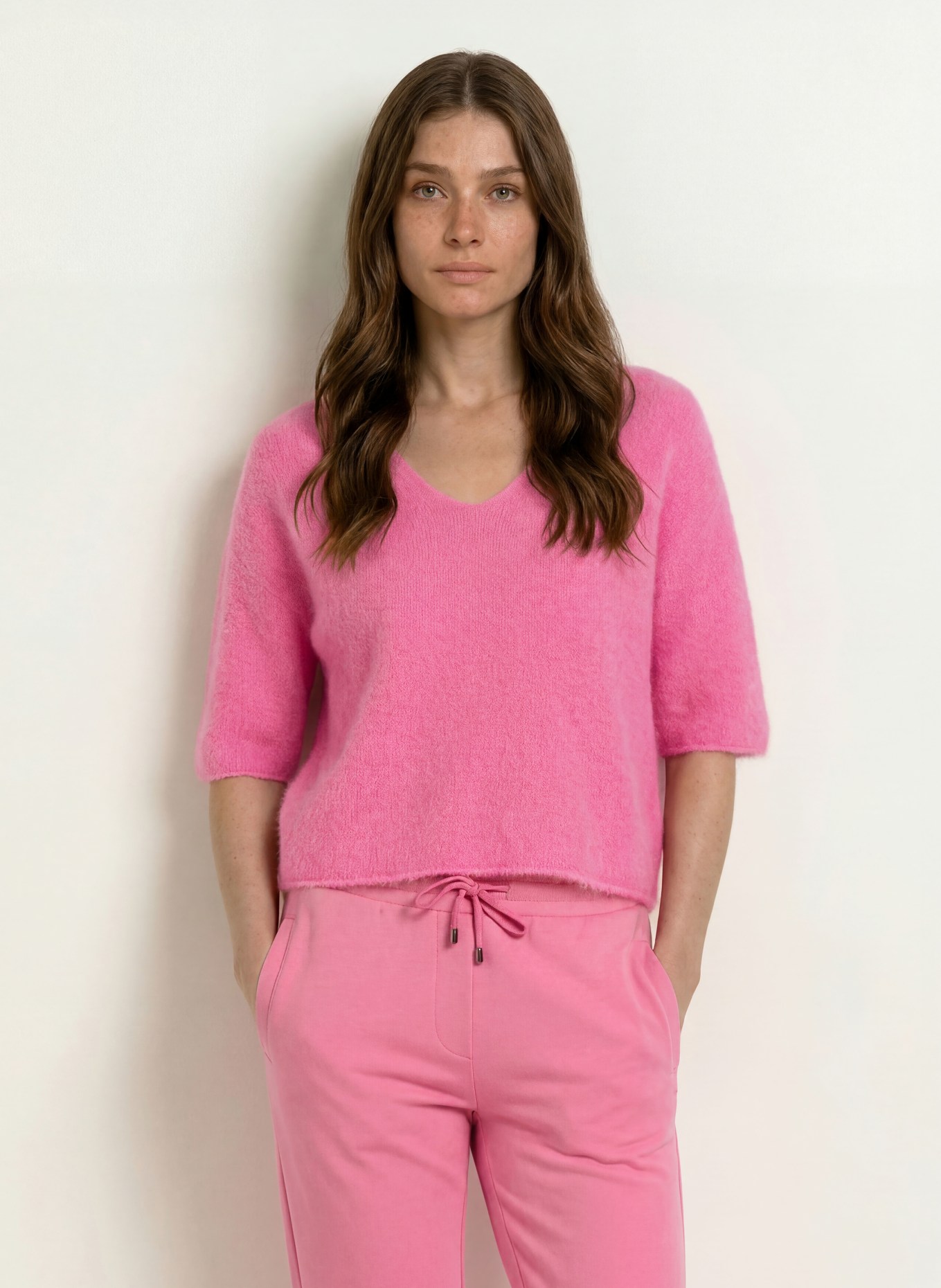 Juvia Pullover SINJA mit Alpaka und 3/4-Arm: PINK