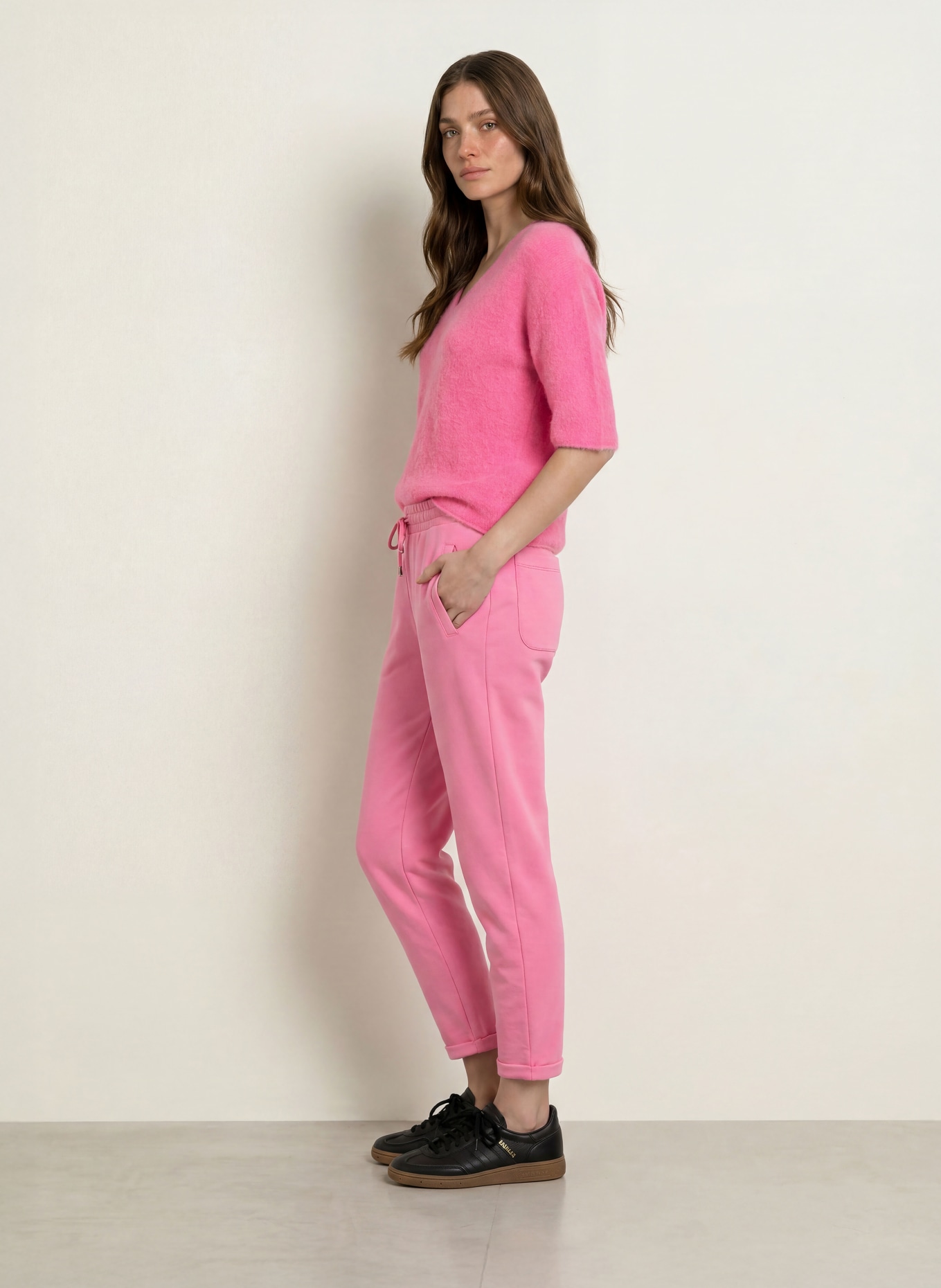 Juvia Pullover SINJA mit Alpaka und 3/4-Arm: PINK