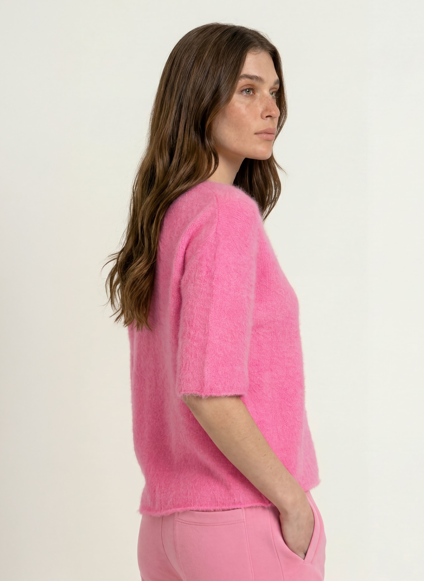 Juvia Pullover SINJA mit Alpaka und 3/4-Arm: PINK