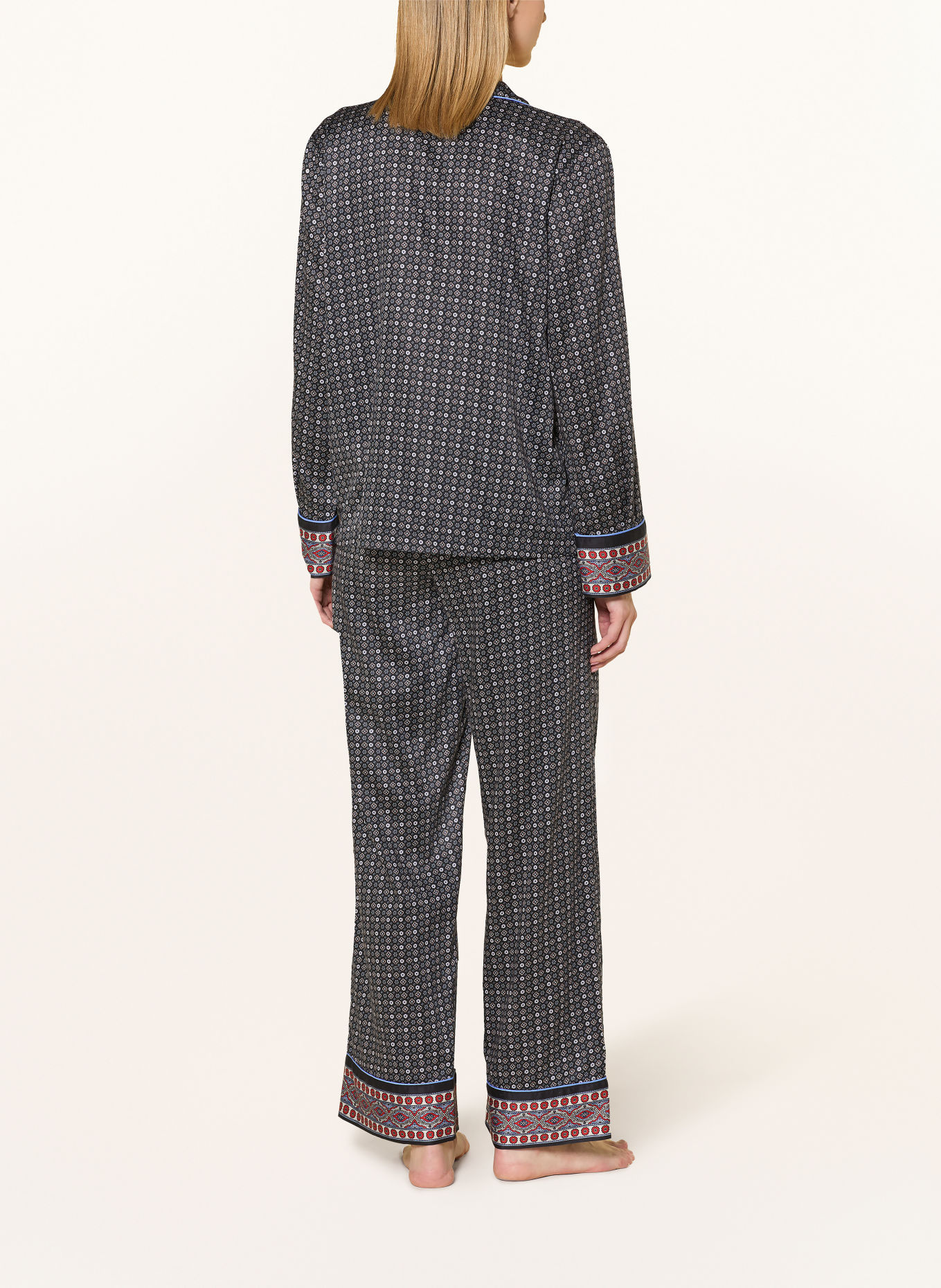 POLO RALPH LAUREN Pyjama MADISON: DONKERBLAUW / TAUPE / LICHTBLAUW