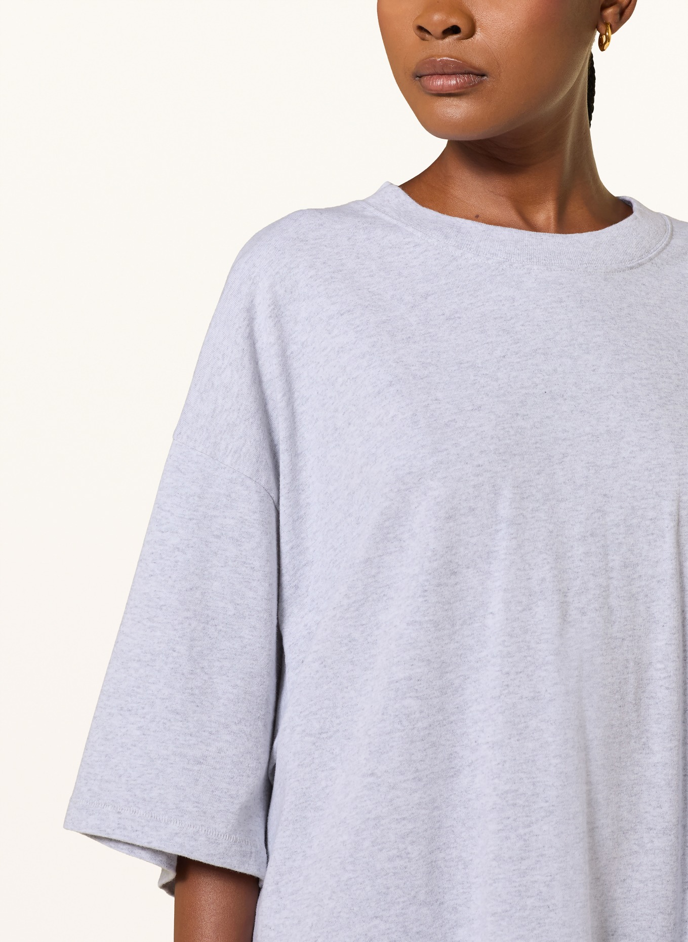 black palms Oversized-Shirt ICONIC 001: HELLGRAU