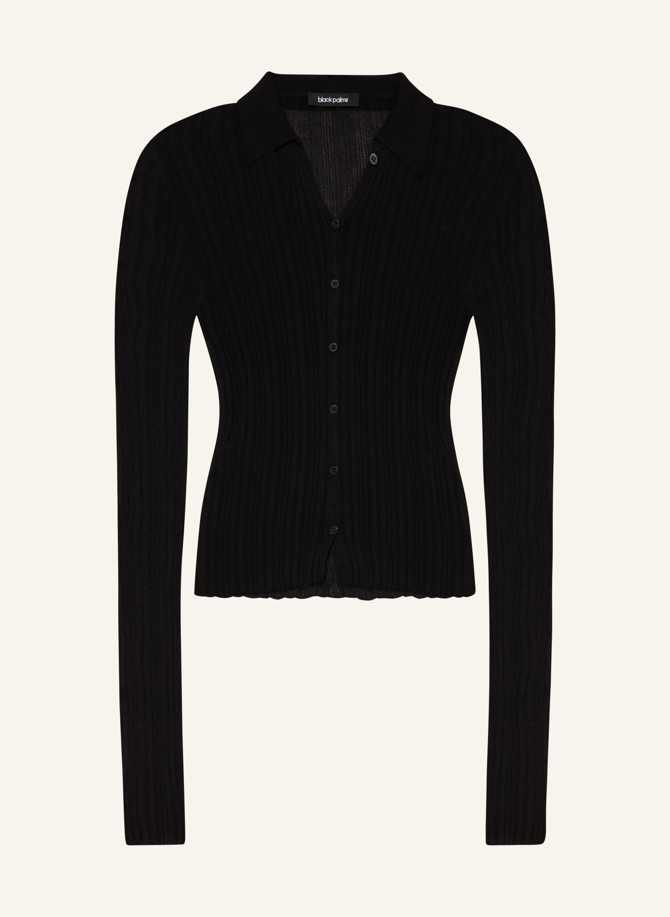 black palms Vest DELORA: ZWART