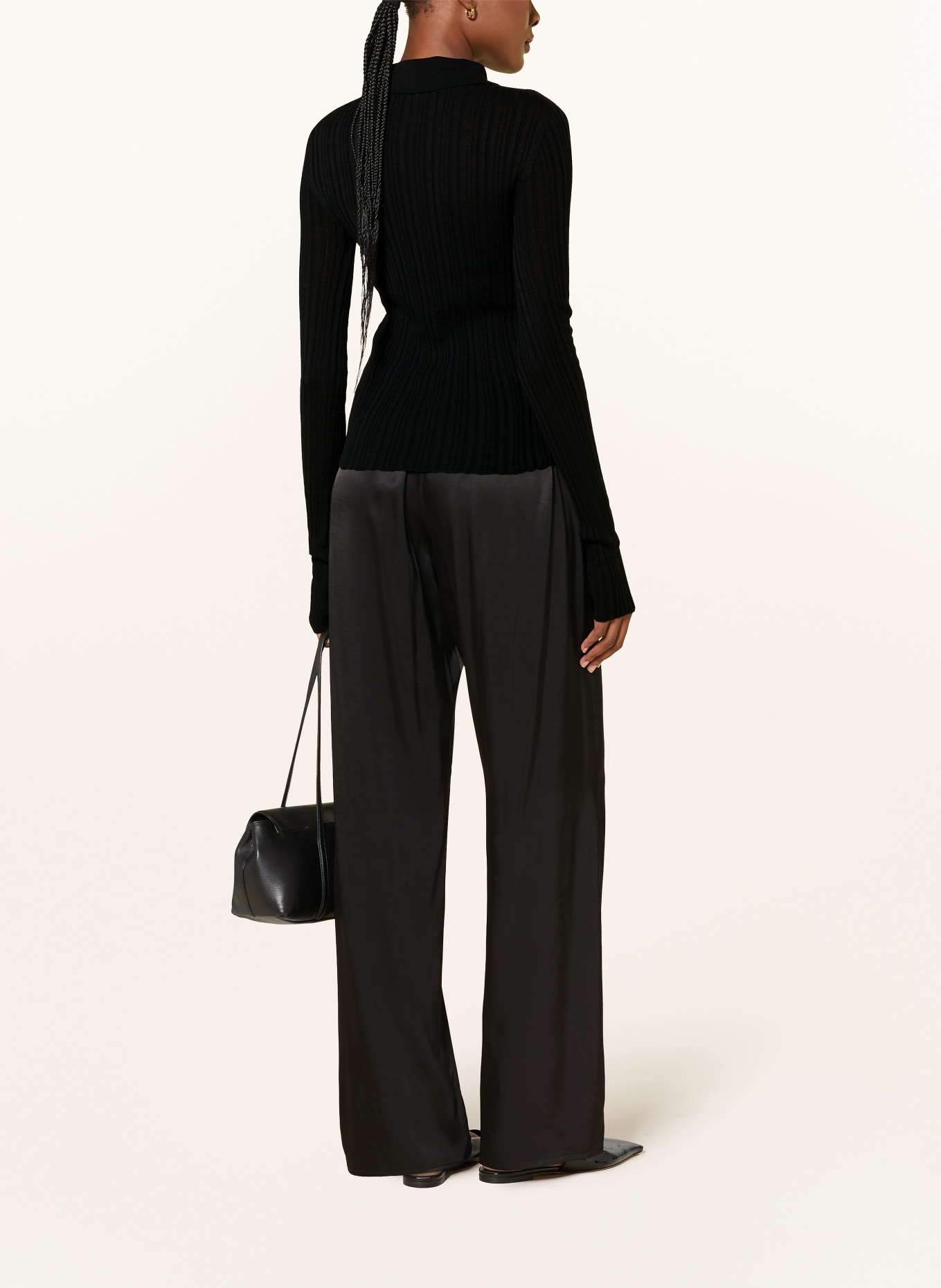 black palms Vest DELORA: ZWART
