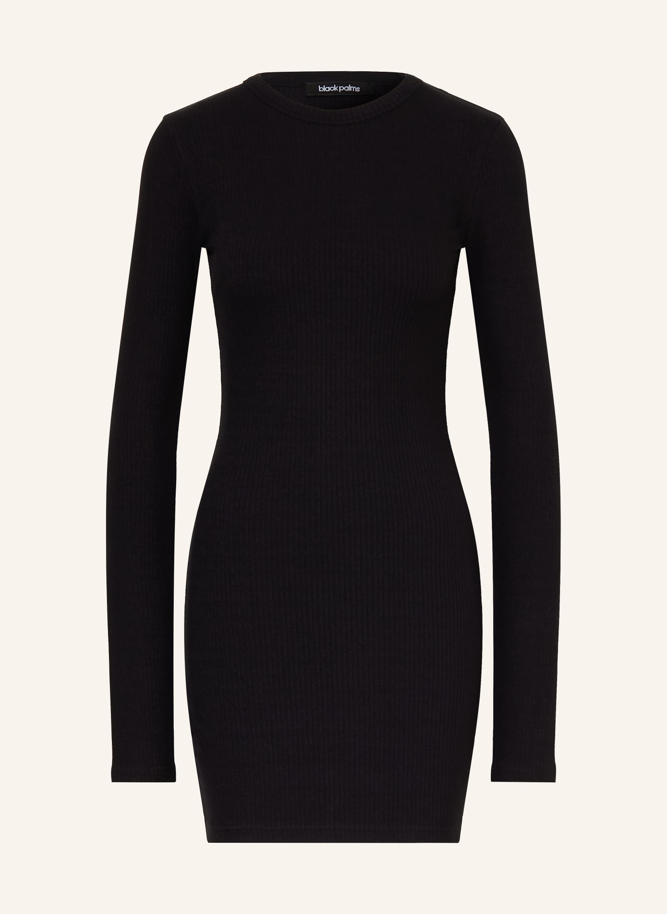 black palms TRACI Jersey Dress: BLACK