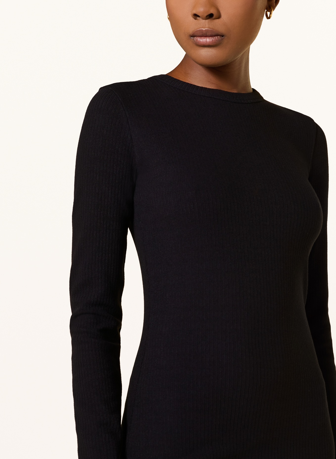 black palms TRACI Jersey Dress: BLACK