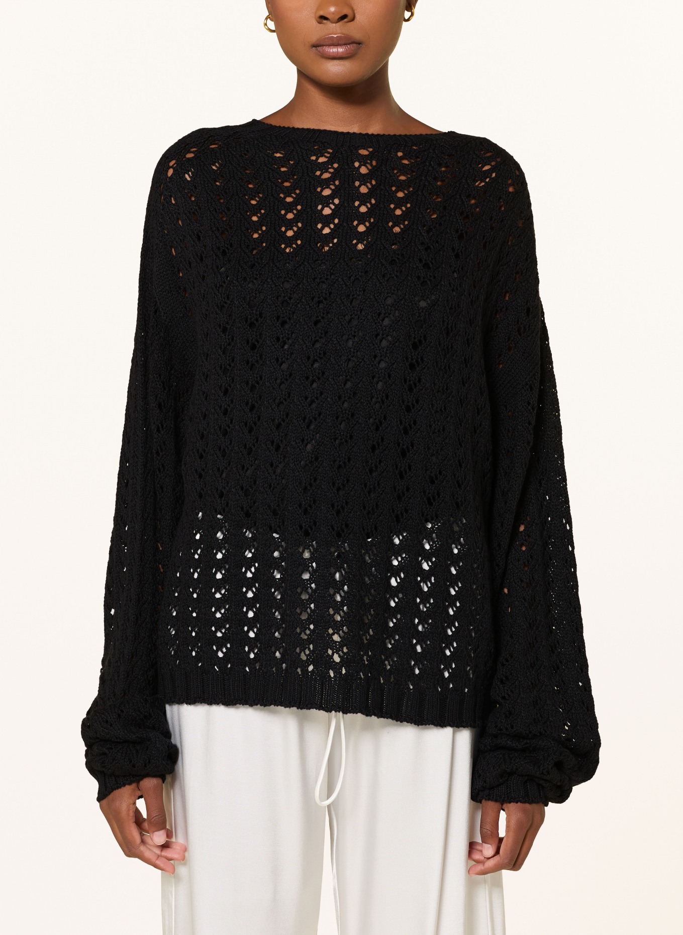black palms Trui PRYA: ZWART