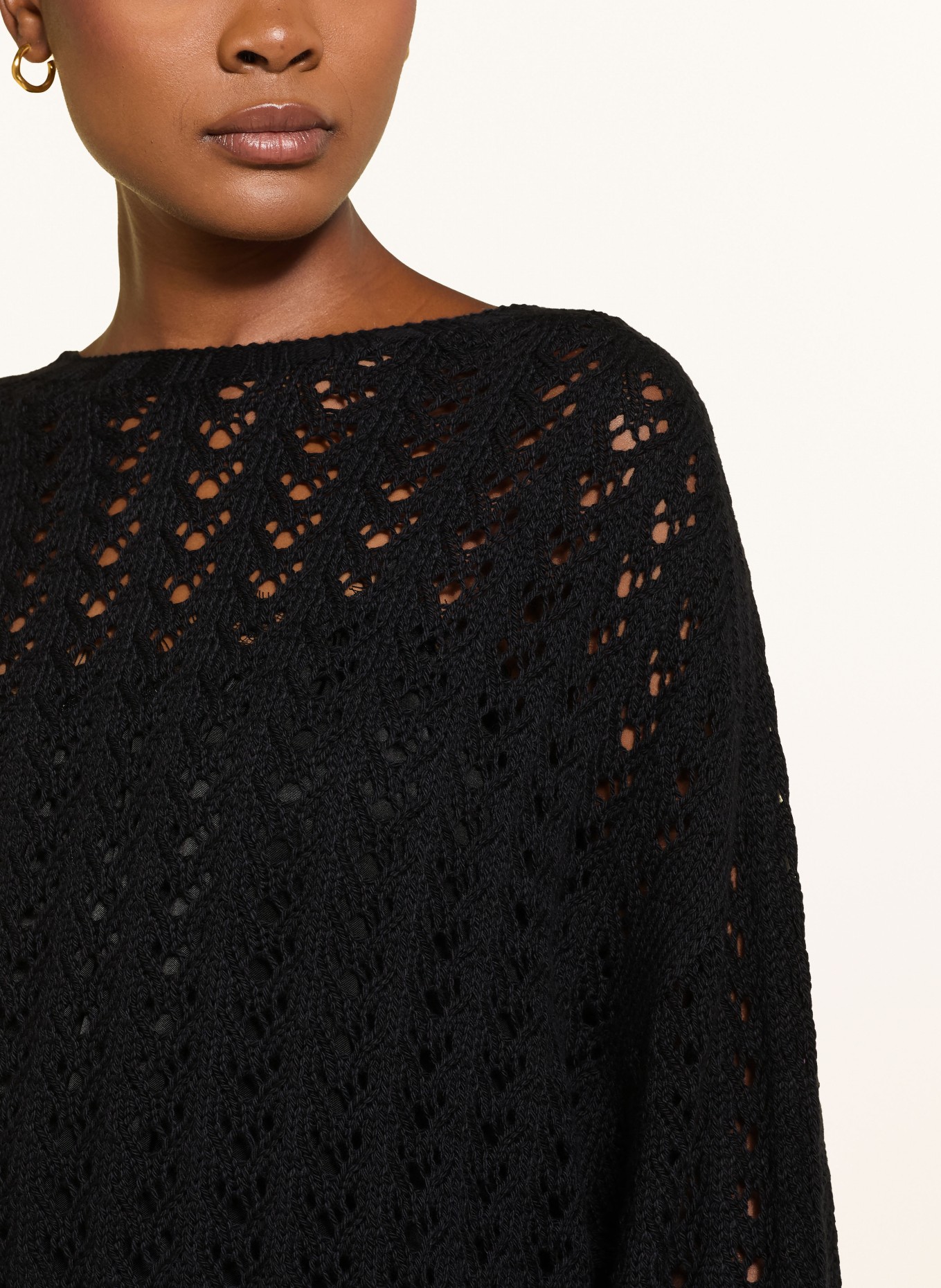 black palms Trui PRYA: ZWART
