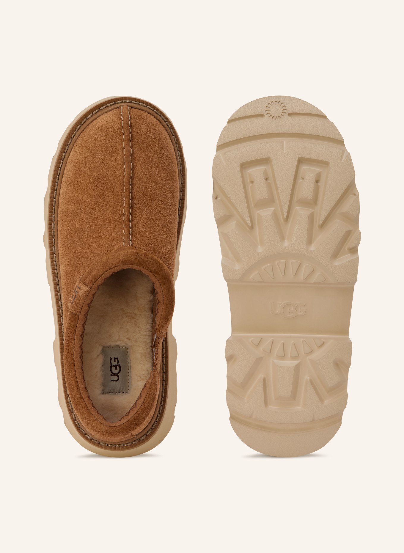 UGG TASMAN LUG Slides: BROWN