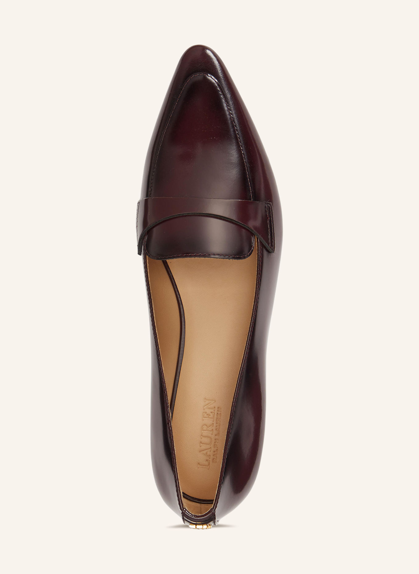 LAUREN RALPH LAUREN AUDRI Loafers: DARK RED