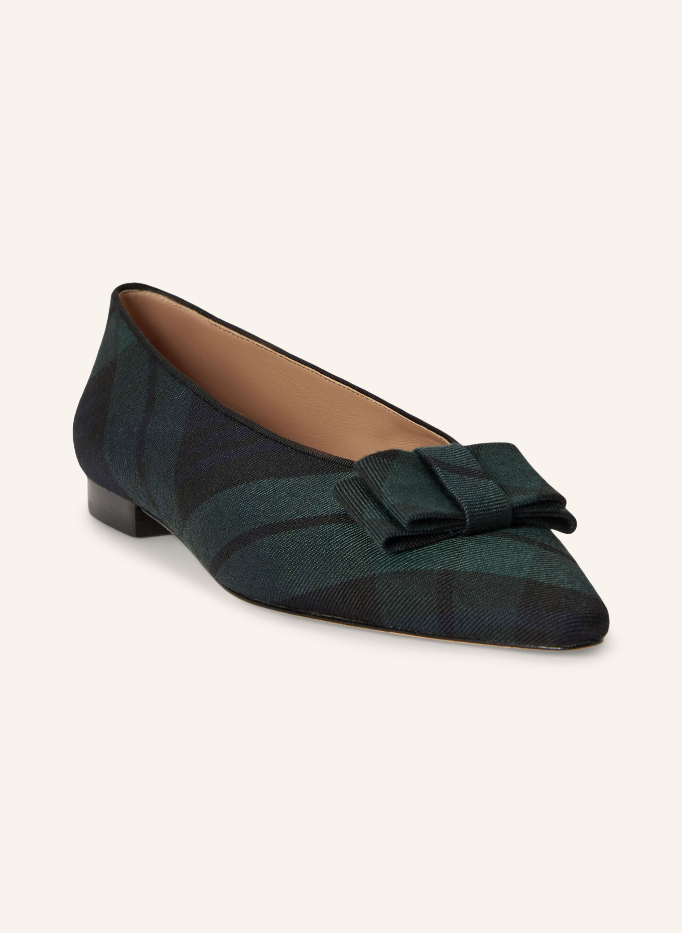 LAUREN RALPH LAUREN Baleriny AUDRI: CIEMNOZIELONY / GRANATOWY / CZARNY