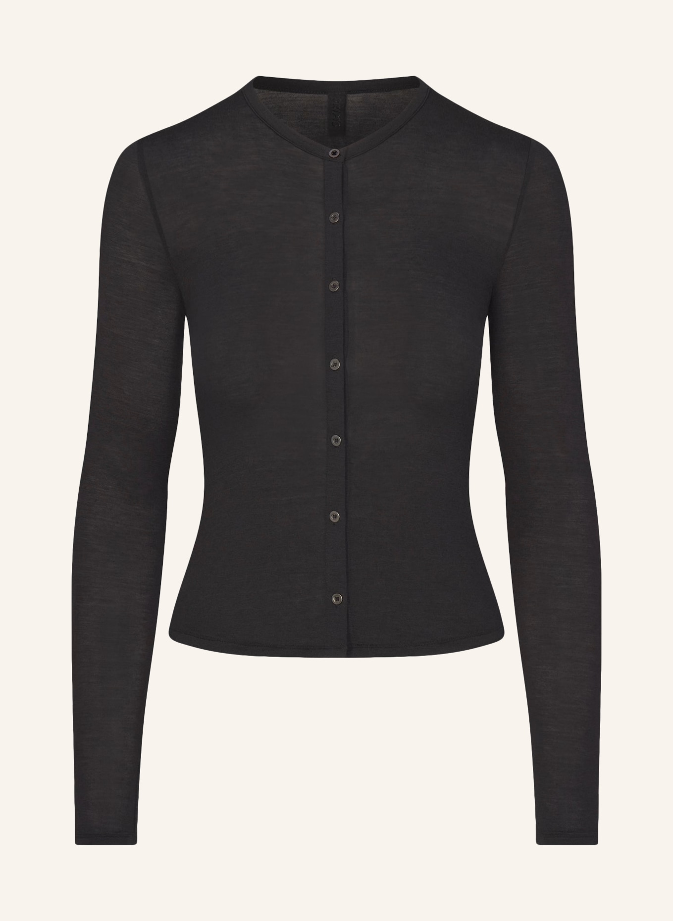 SKIMS Veste loungewear SHEER MODAL: ONYX