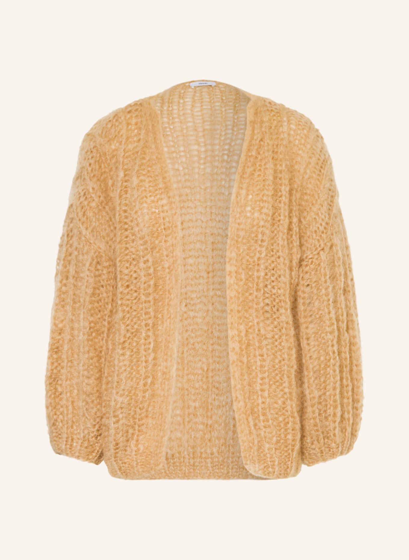 MAIAMI Strickhülle mit Mohair: CAMEL