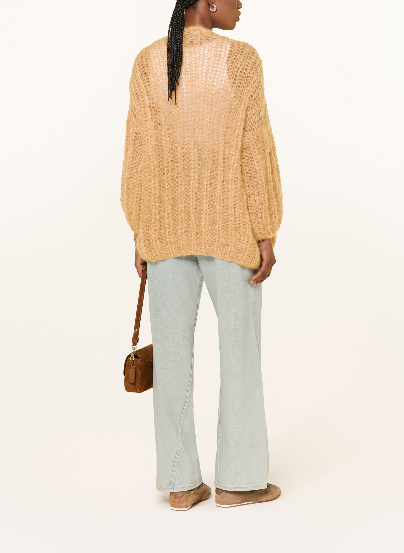 MAIAMI Strickhülle mit Mohair: CAMEL