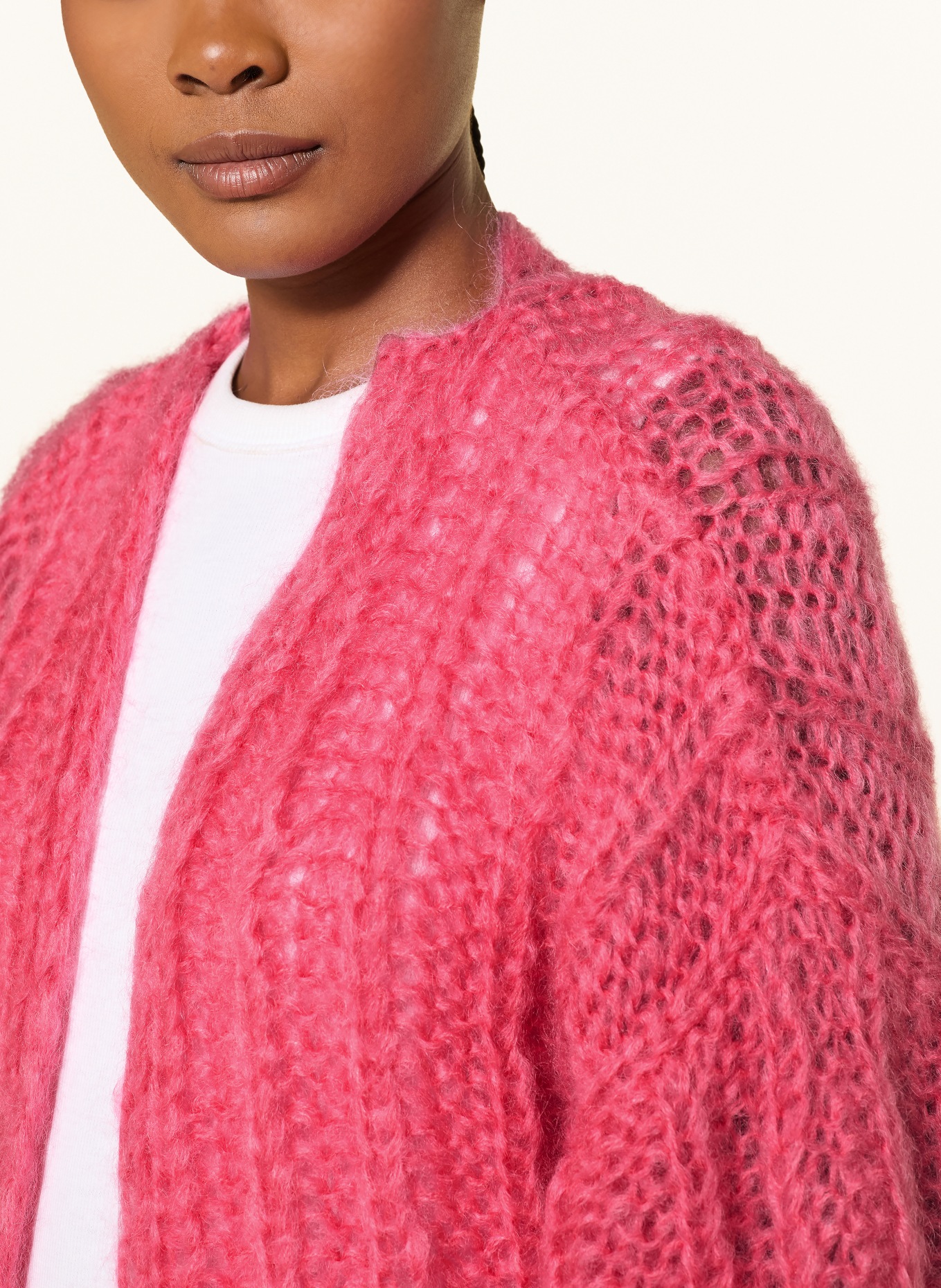 MAIAMI Strickhülle mit Mohair: ROSA