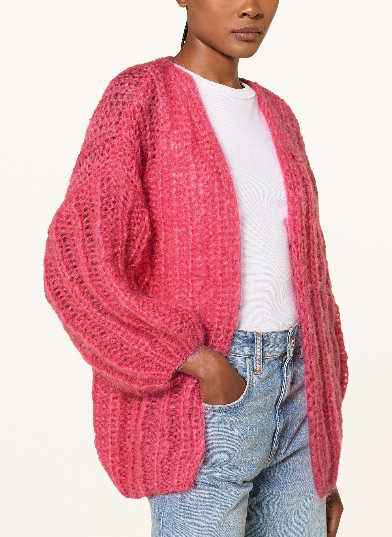 MAIAMI Strickhülle mit Mohair: ROSA