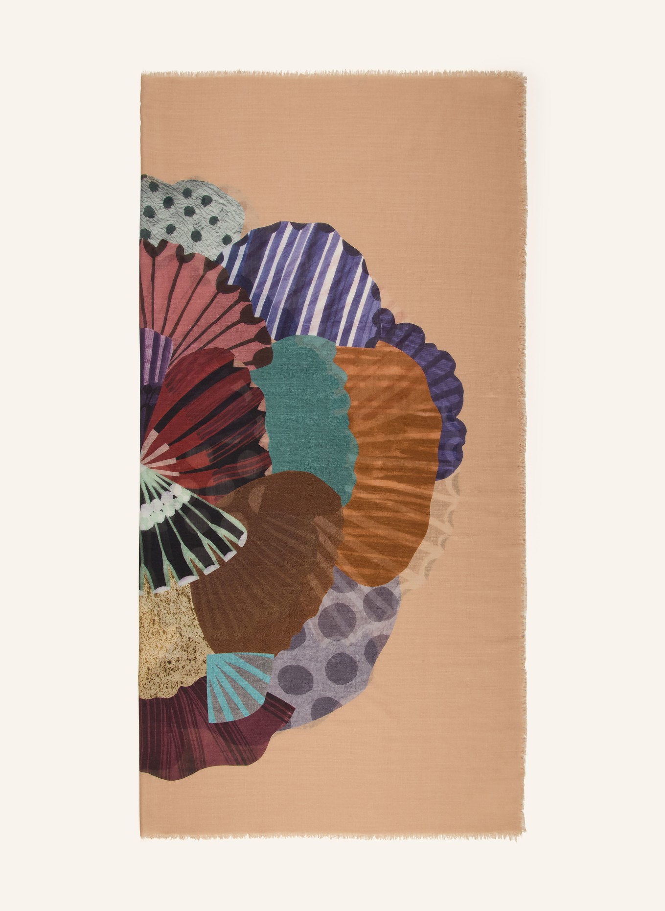 Barbieri Halsdoek: CAMEL / DONKERROOD / DONKERBLAUW