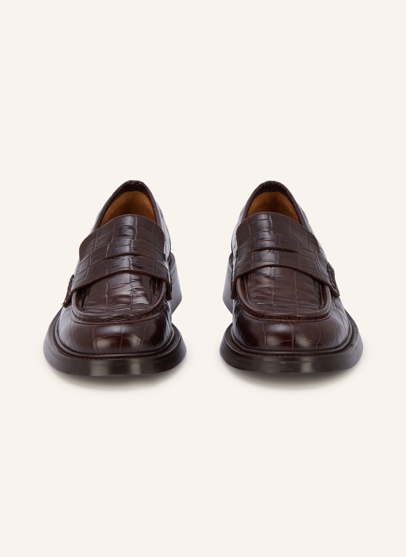 billi bi Penny-Loafer: DUNKELBRAUN