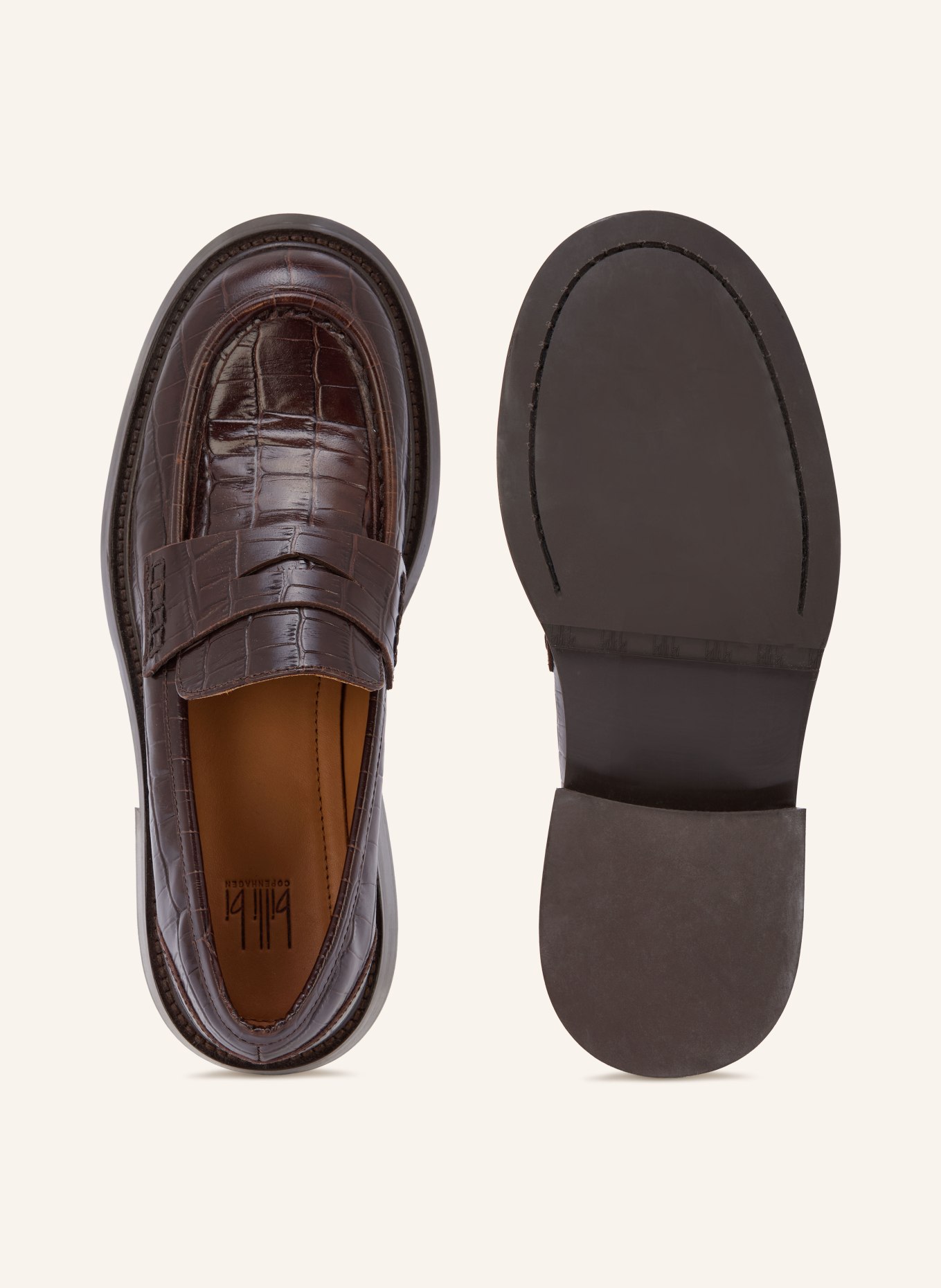 billi bi Penny-Loafer: DUNKELBRAUN