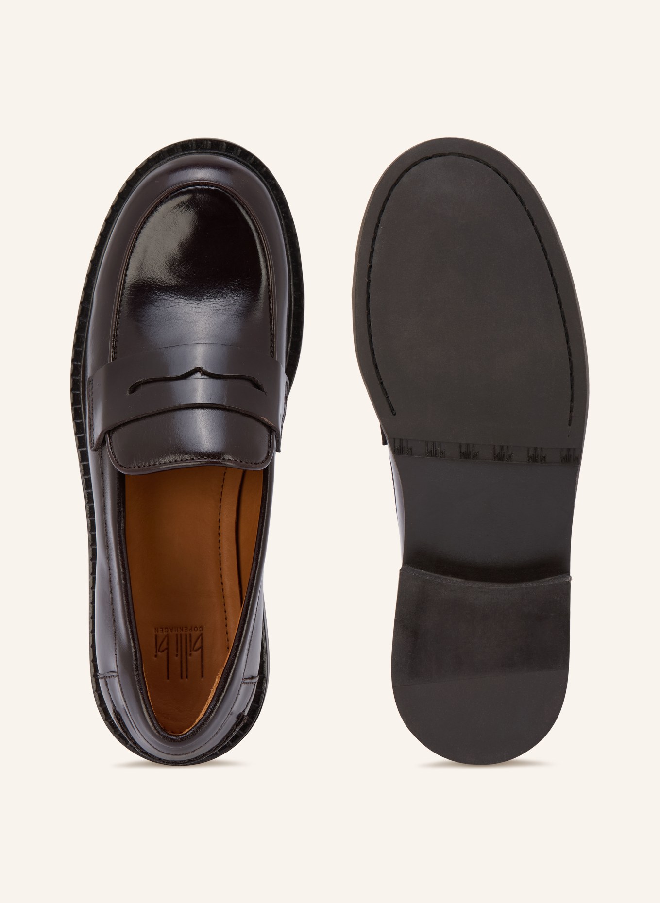 billi bi Pennyloafer: MARRON FONCÉ