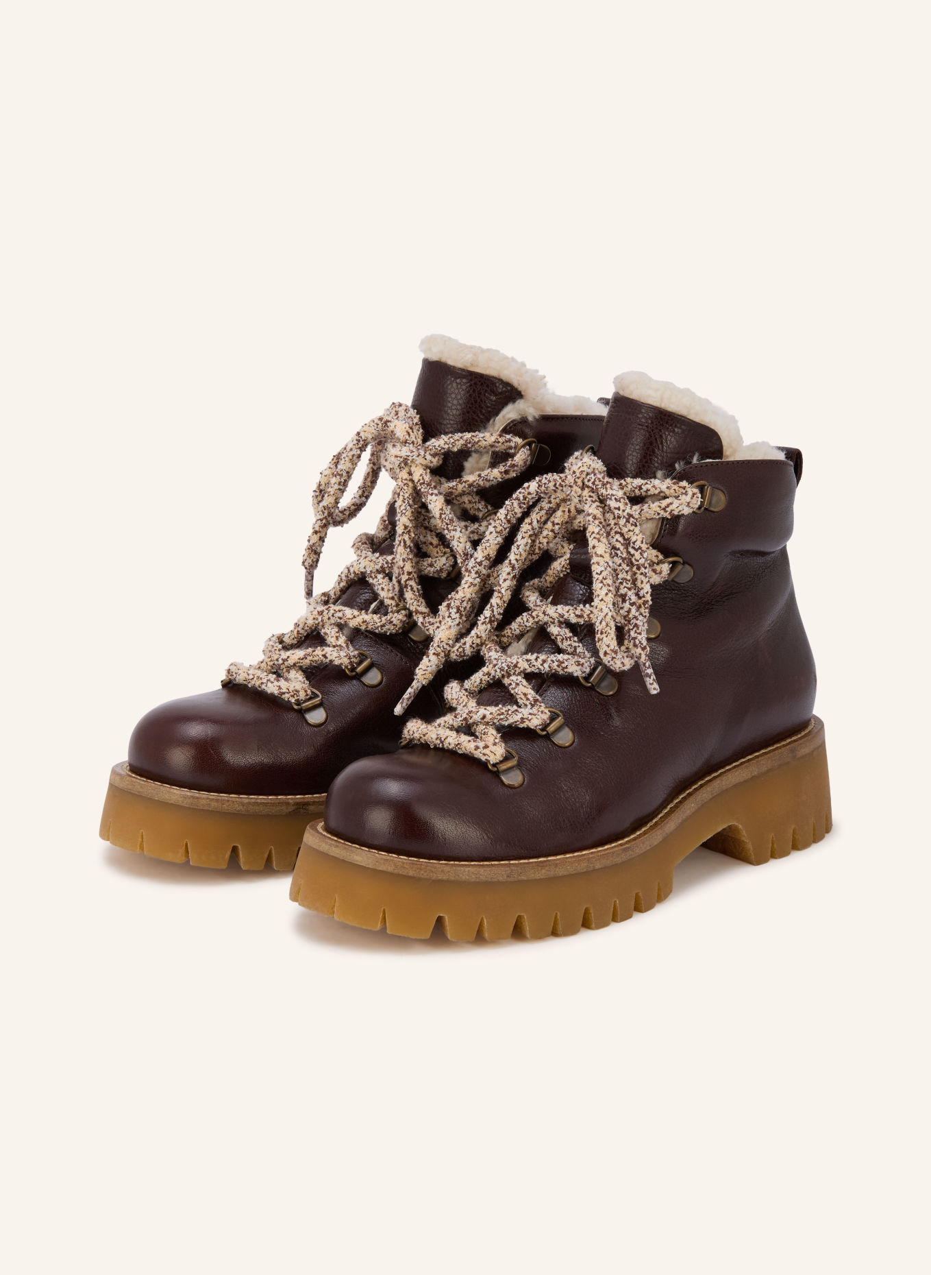 billi bi Lace-up boots: DARK BROWN