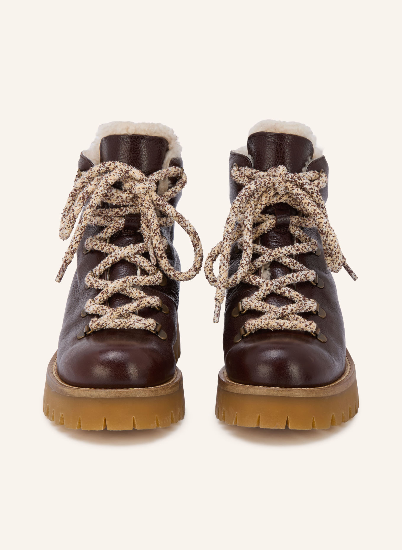 billi bi Lace-up boots: DARK BROWN