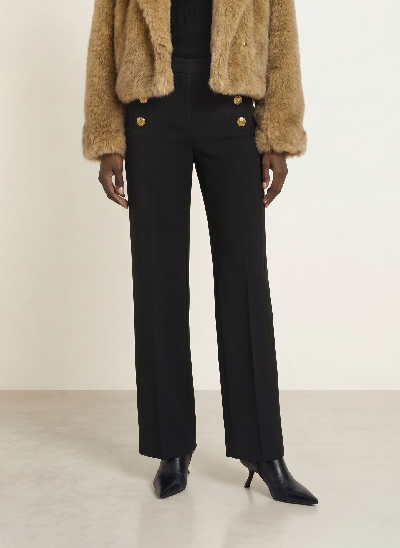 SEDUCTIVE Pantalon palazzo BRIDGET: NOIR