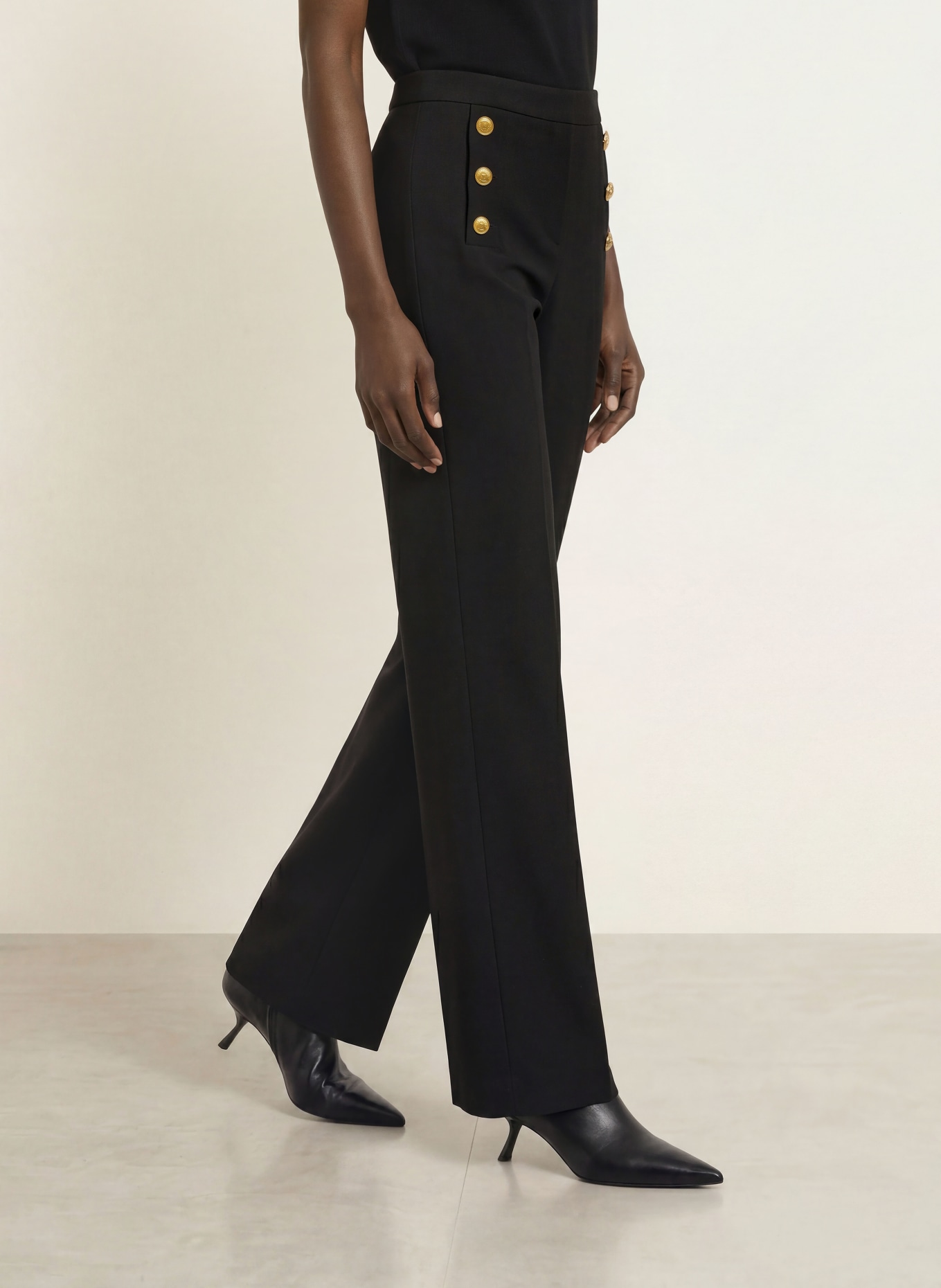 SEDUCTIVE Pantalon palazzo BRIDGET: NOIR