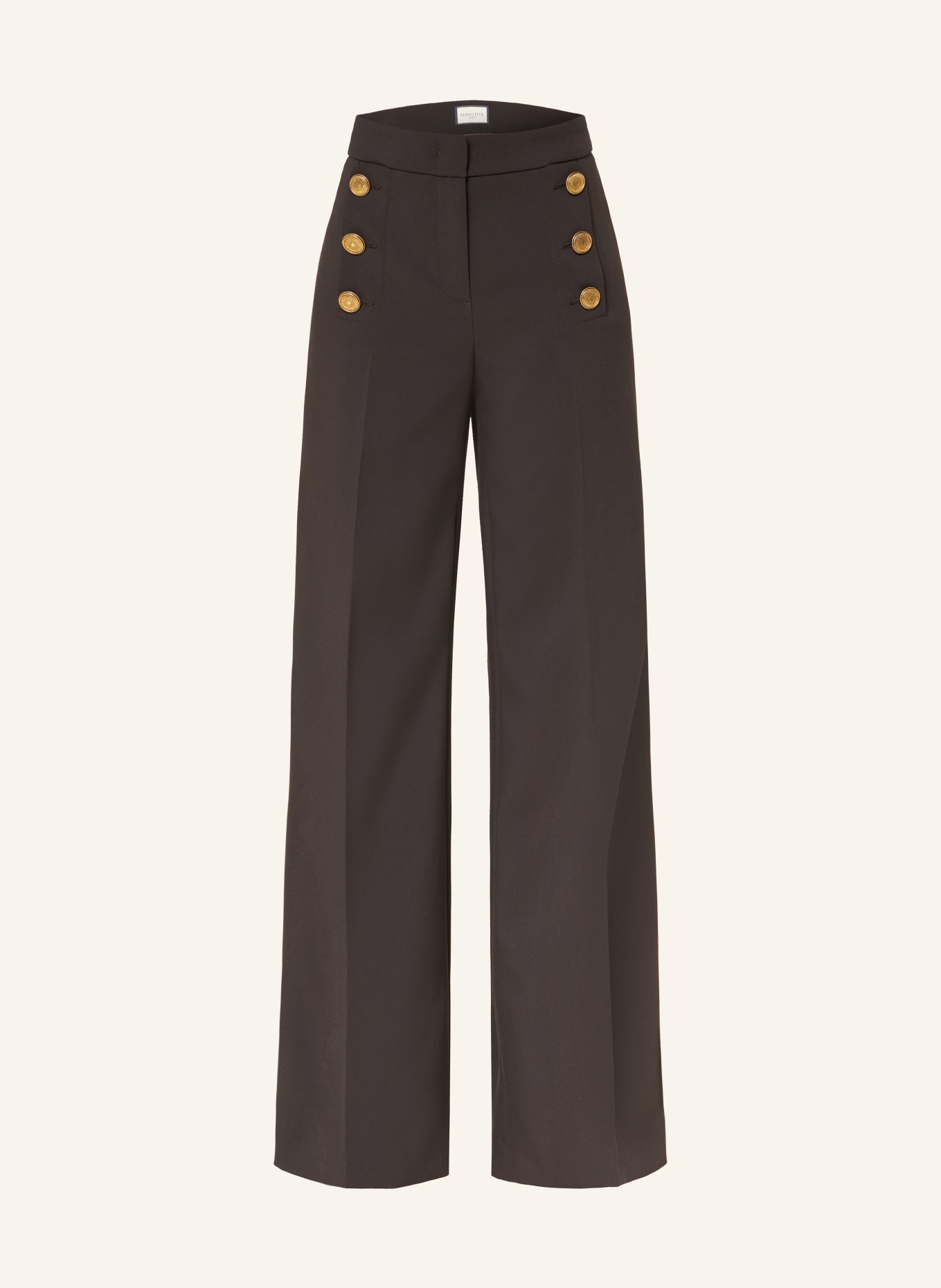 SEDUCTIVE Marlenehose BRIDGET: DUNKELBRAUN / GOLD
