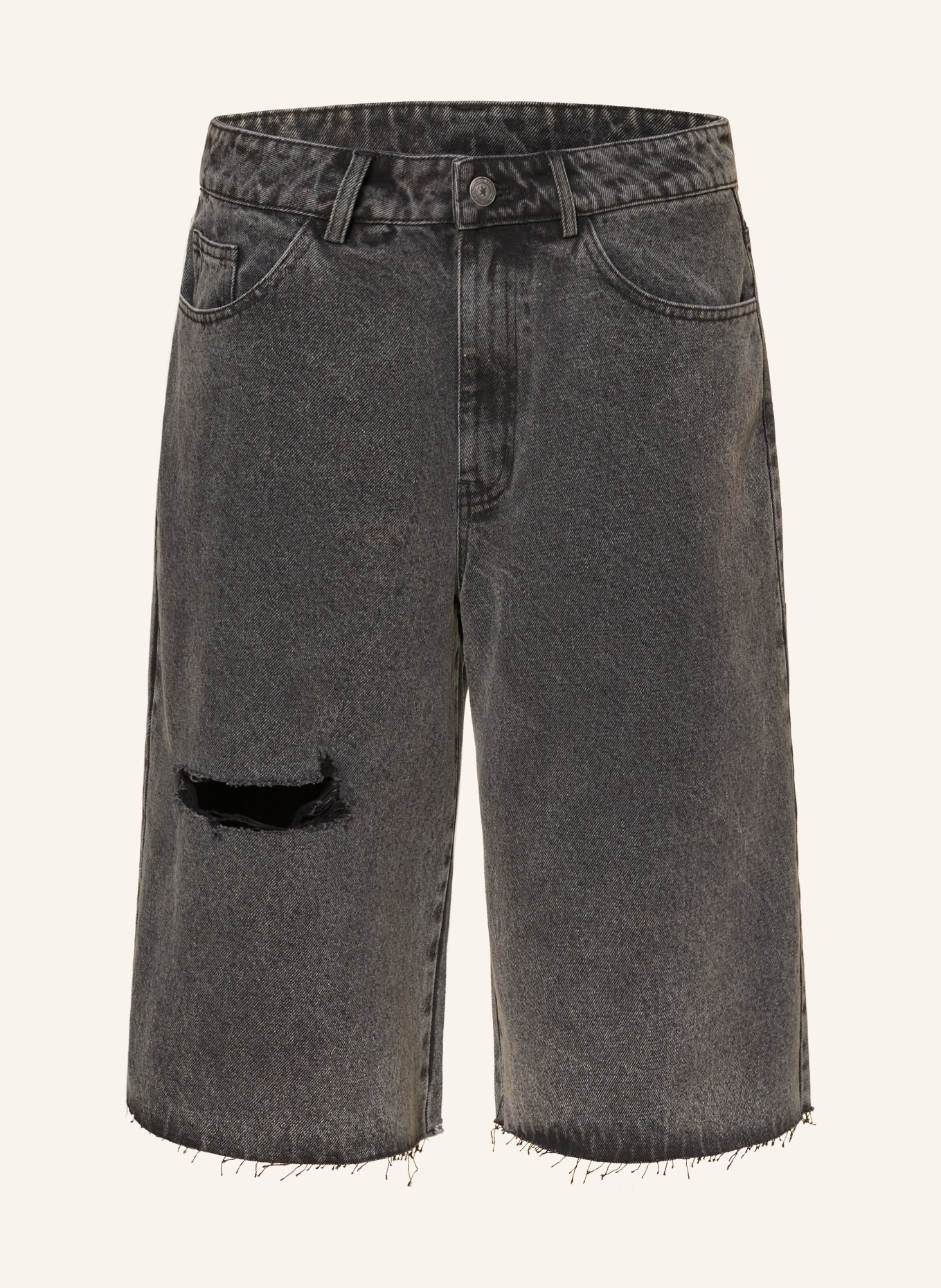 KARO KAUER Jeansshorts: SVART