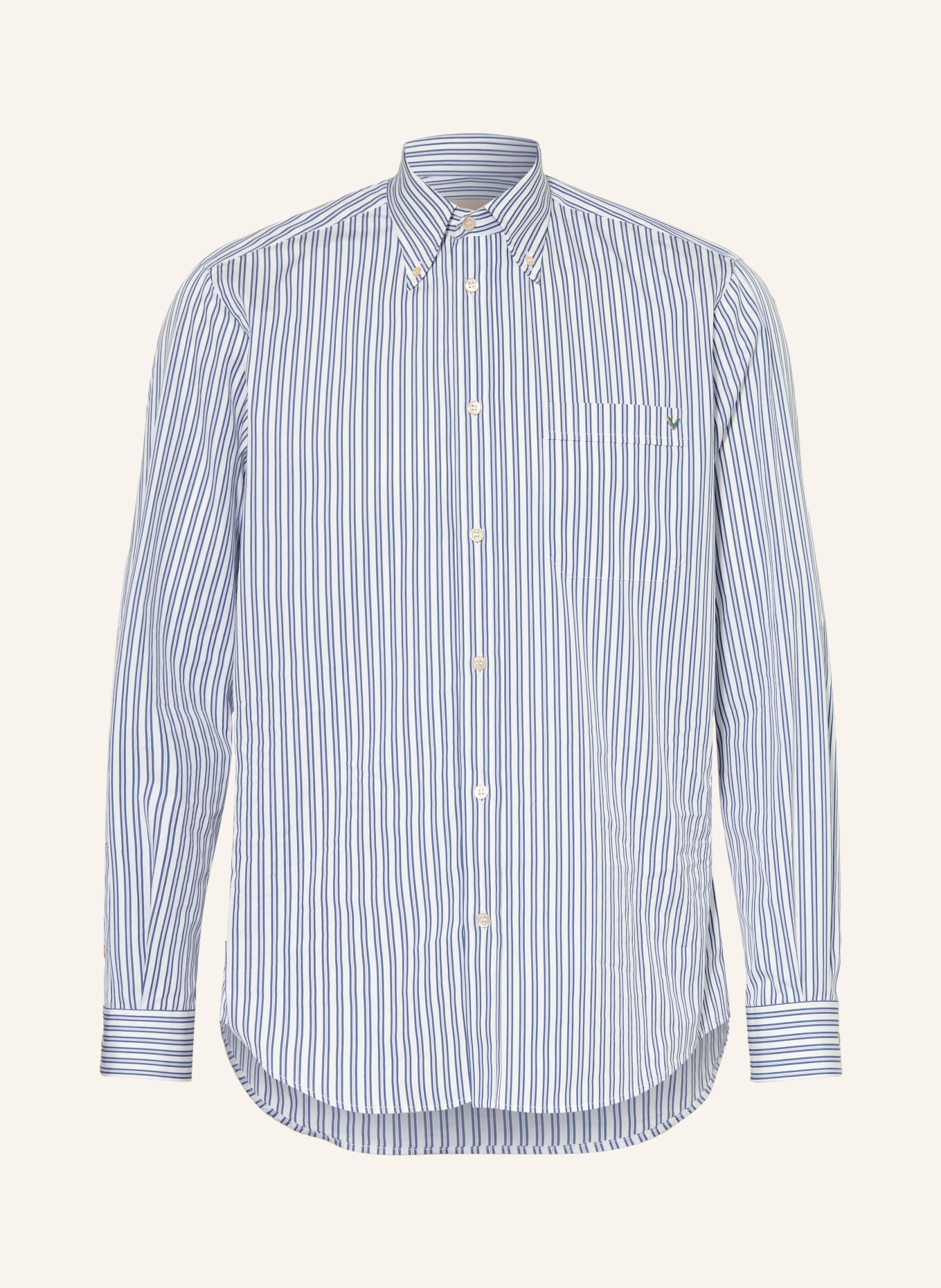 VALENTINO Hemd VGOLD Regular Fit: BLAU / WEISS