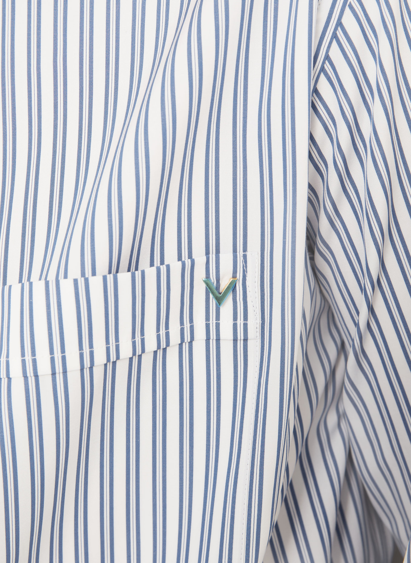 VALENTINO Hemd VGOLD Regular Fit: BLAU / WEISS
