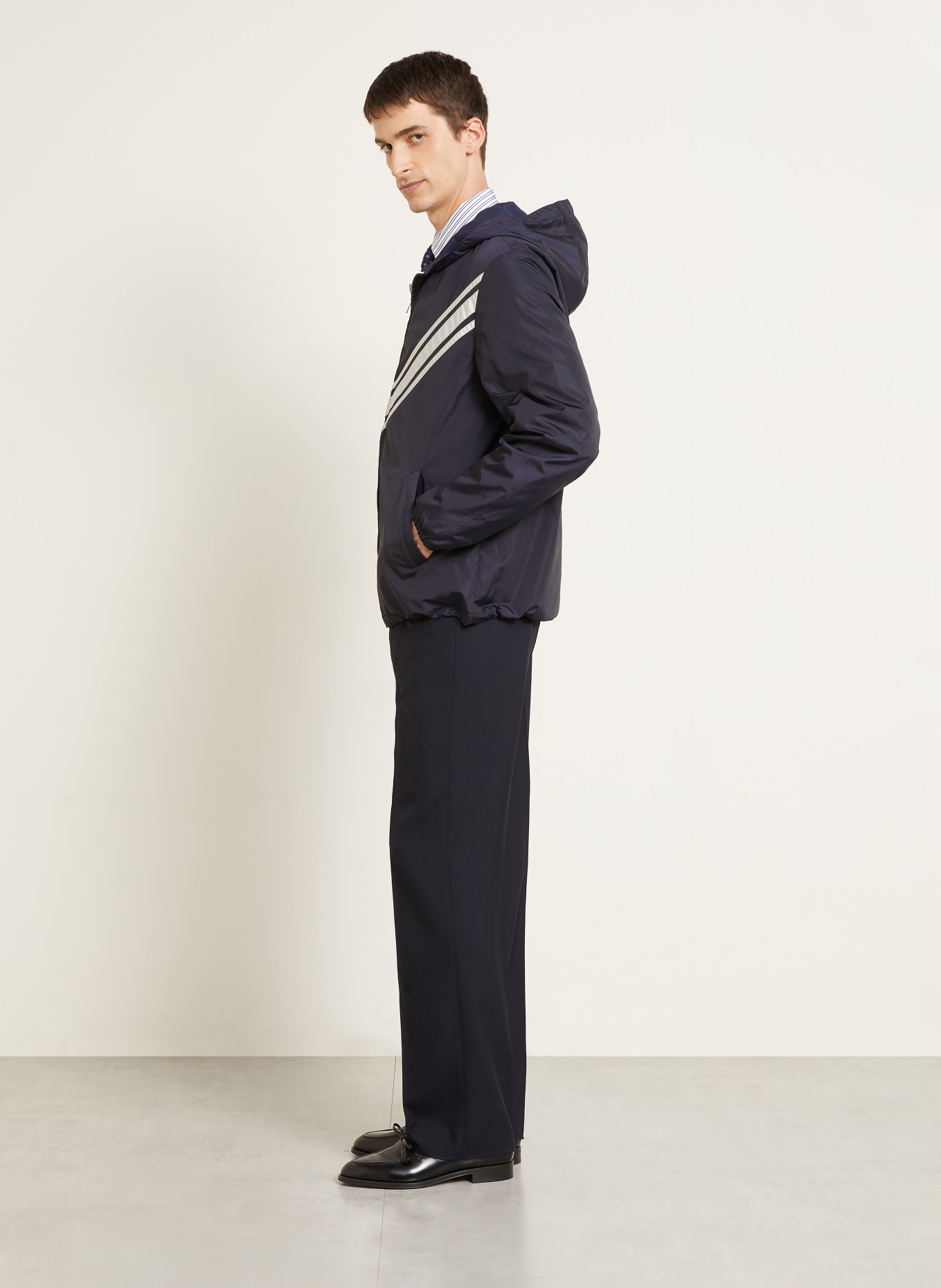 VALENTINO Bunda COLLECTION: TMAVĚ MODRÁ / BÉŽOVÁ