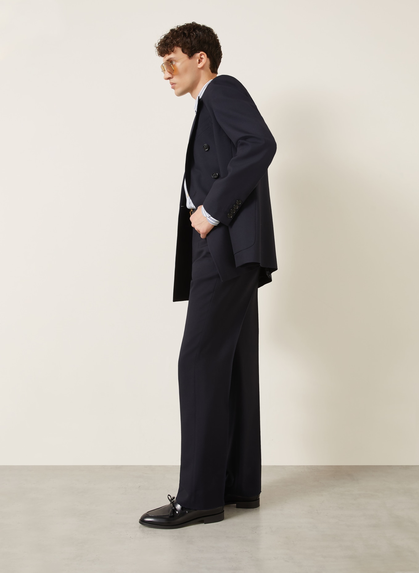 VALENTINO Anzughose FORMALWEAR Slim Fit: DUNKELBLAU