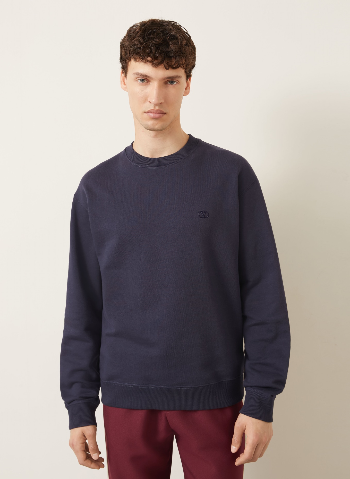 VALENTINO Sweatshirt VLOGO SIGNATURE: DUNKELBLAU
