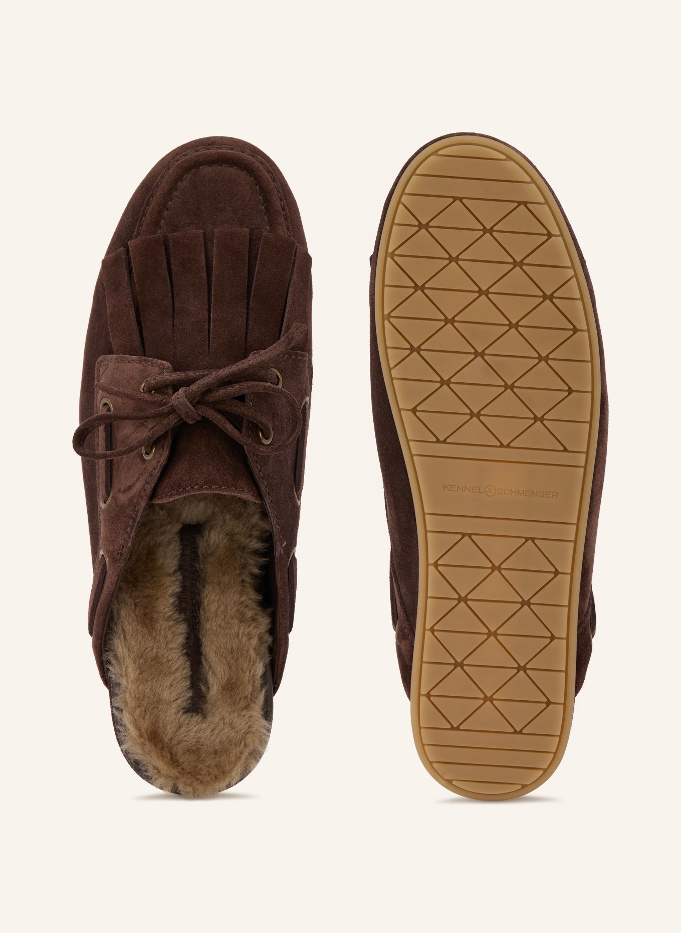KENNEL & SCHMENGER Muiltjes: MARRON FONCÉ