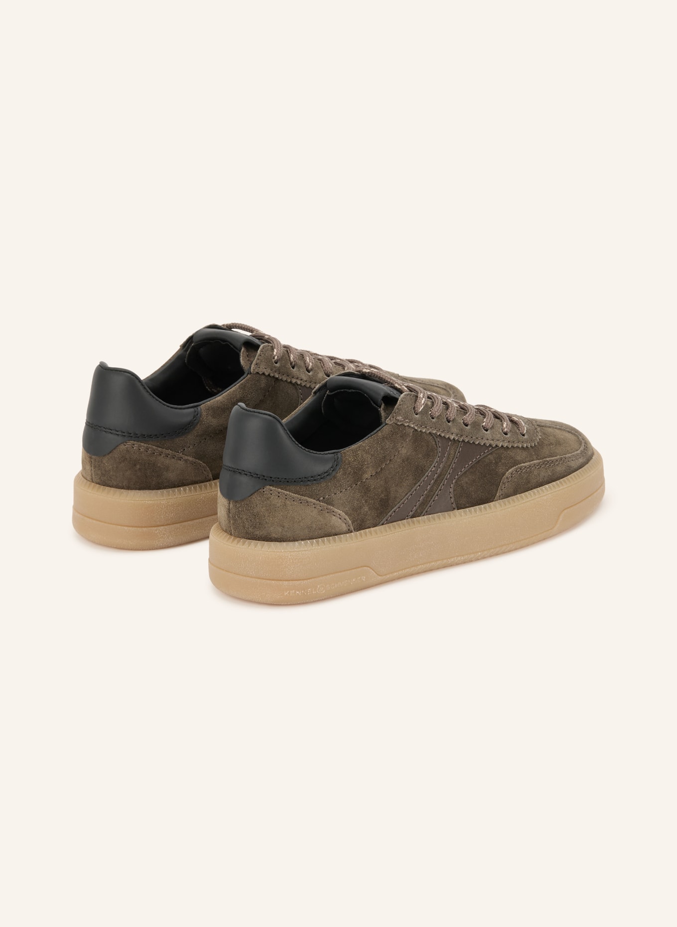 KENNEL & SCHMENGER Sneakers: OLIJF / ZWART