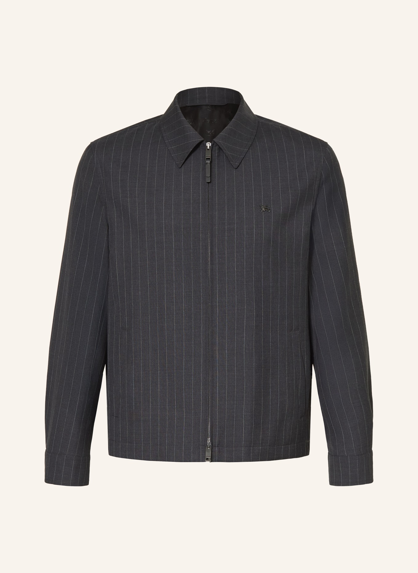 BURBERRY BLOOMSBURY Jacket: DARK GRAY / WHITE