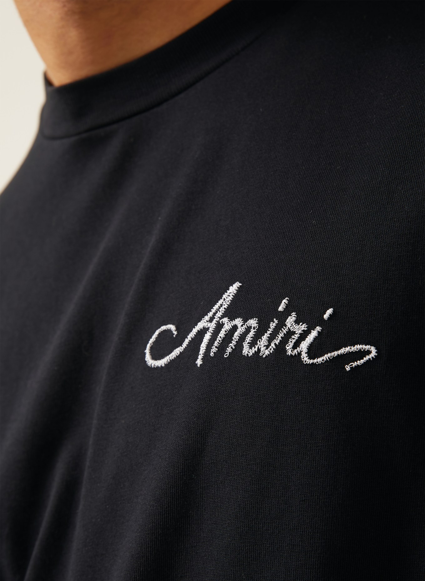 AMIRI Tričko: ČERNÁ / BÍLÁ